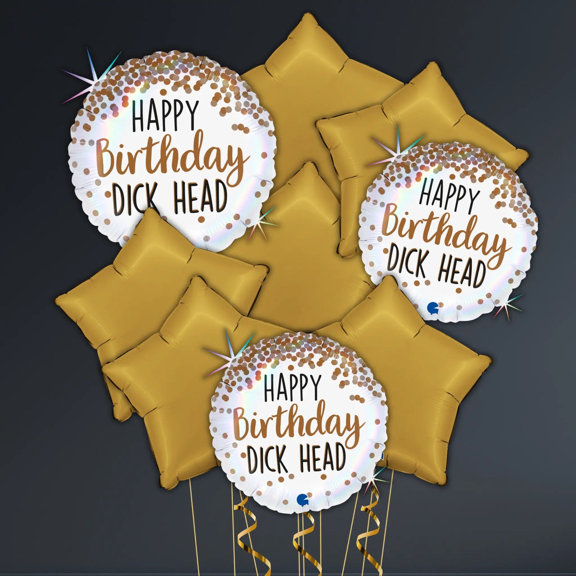 Happy Birthday Dickhead Balloon Package – Helium Filled
