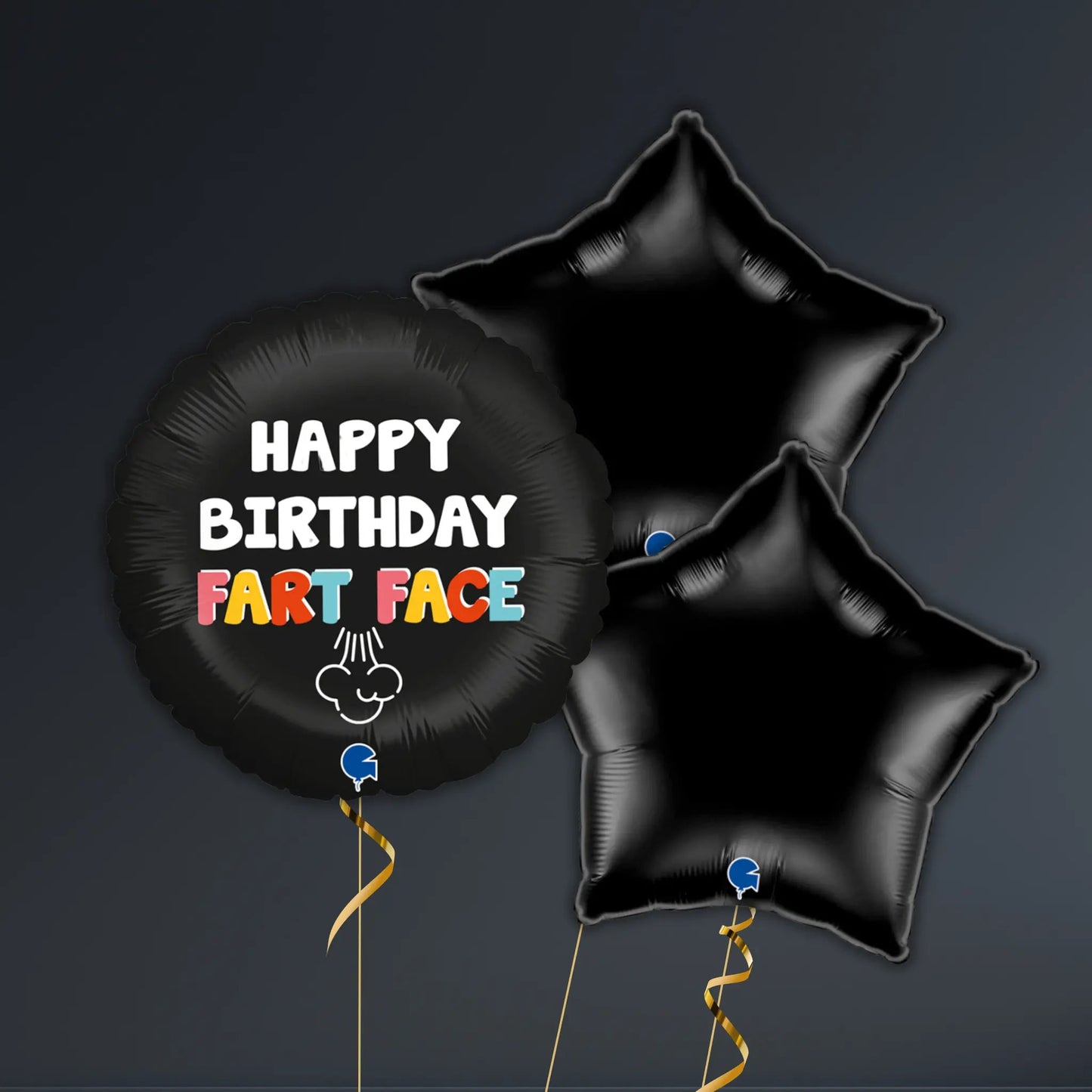 Happy Birthday Fart Face Balloon Package – Helium Filled | The Party Hut Cheltenham