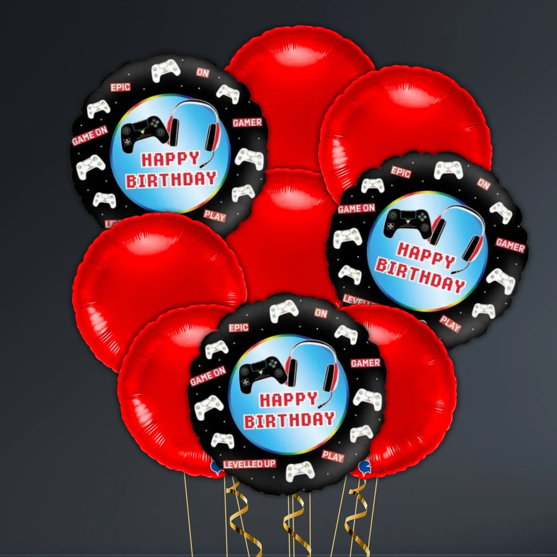 Happy Birthday Gamer Controller Balloon Package – Helium Filled