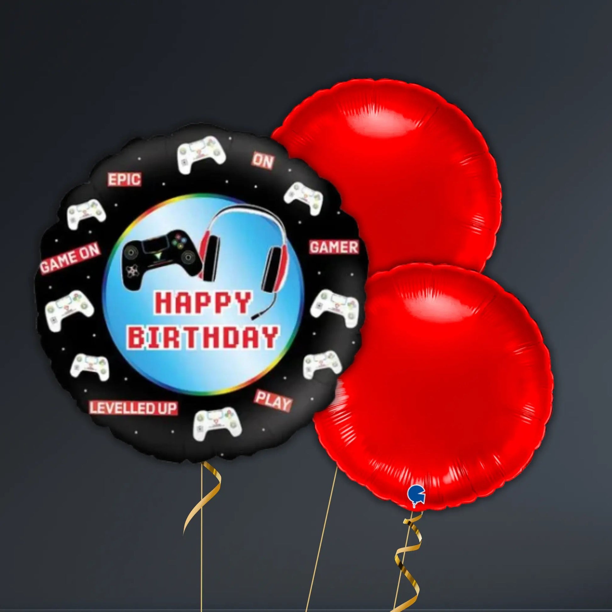 Happy Birthday Gamer Controller Balloon Package – Helium Filled