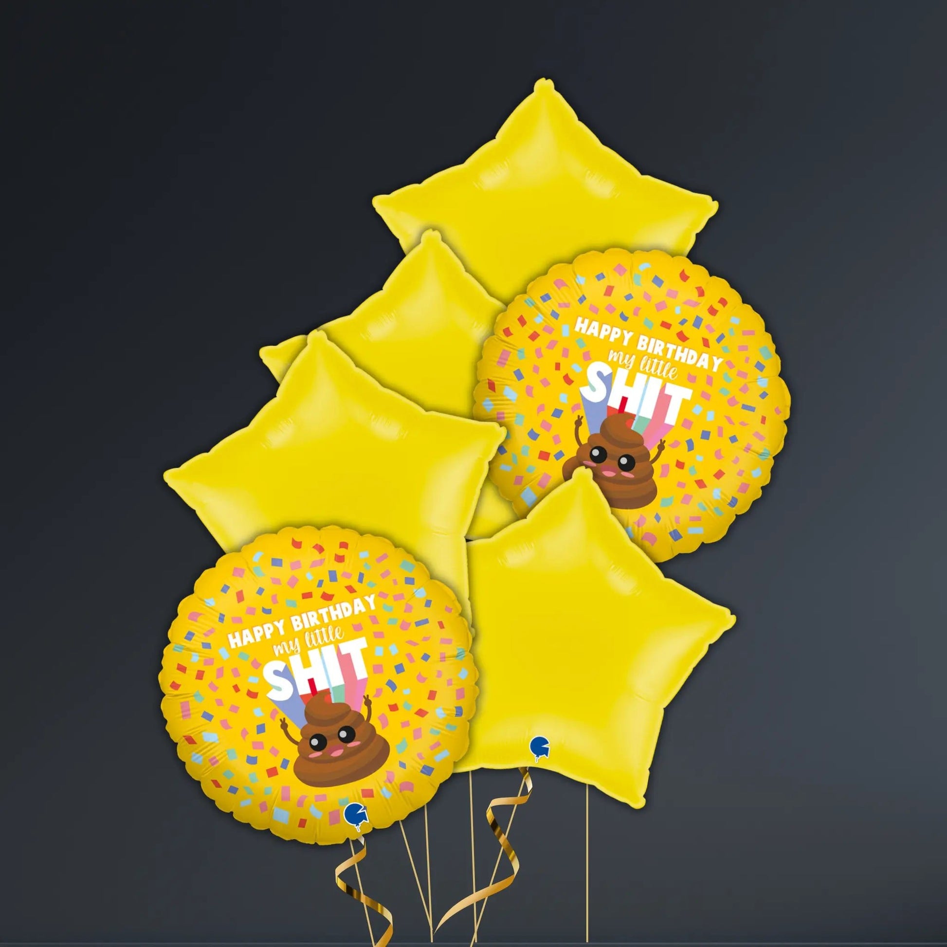 Happy Birthday Little Sh*t Balloon Package – Helium Filled