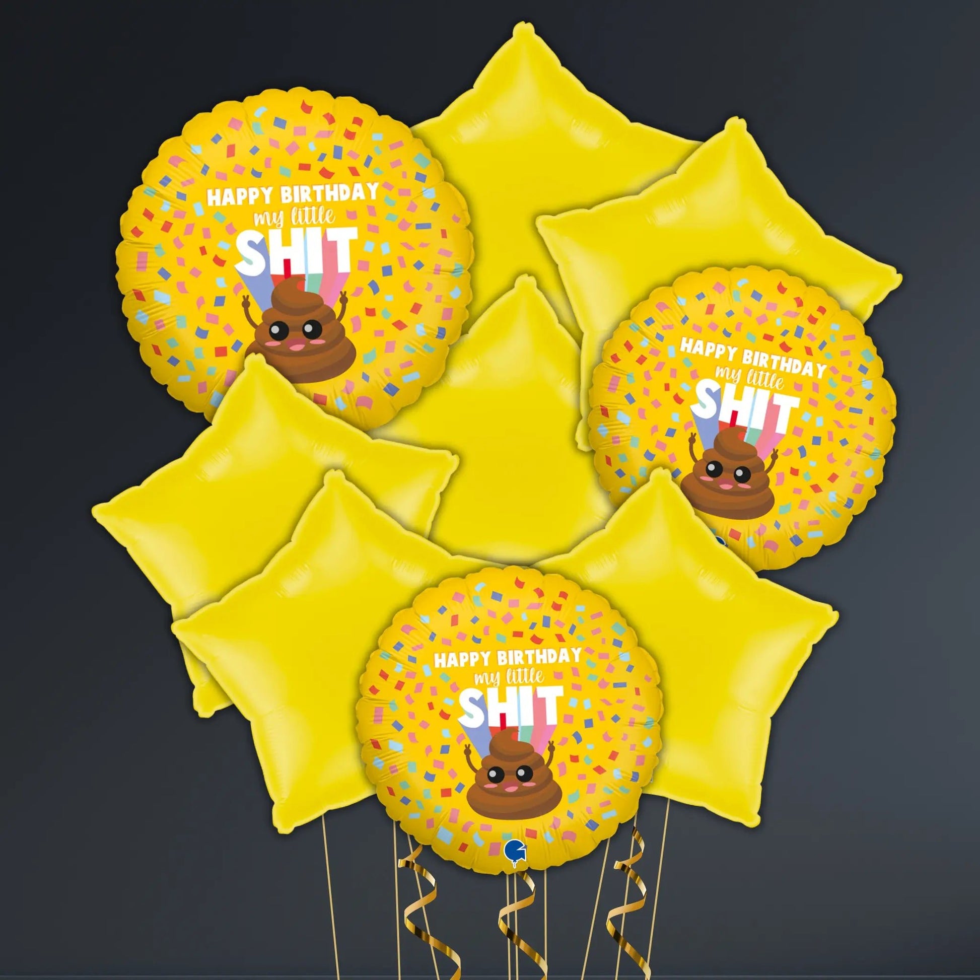 Happy Birthday Little Sh*t Balloon Package – Helium Filled