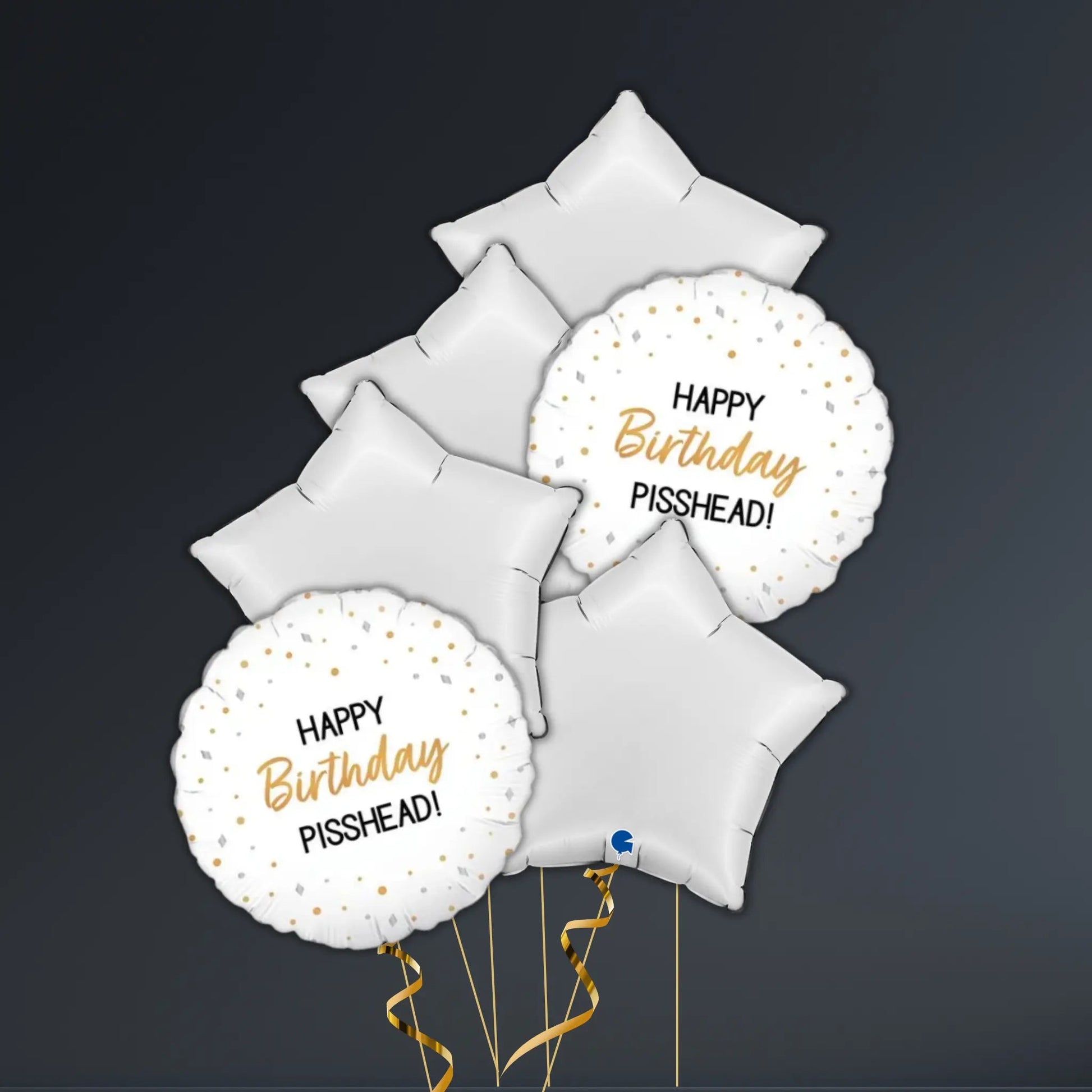 Happy Birthday “Pisshead” Balloon Package – Helium Filled