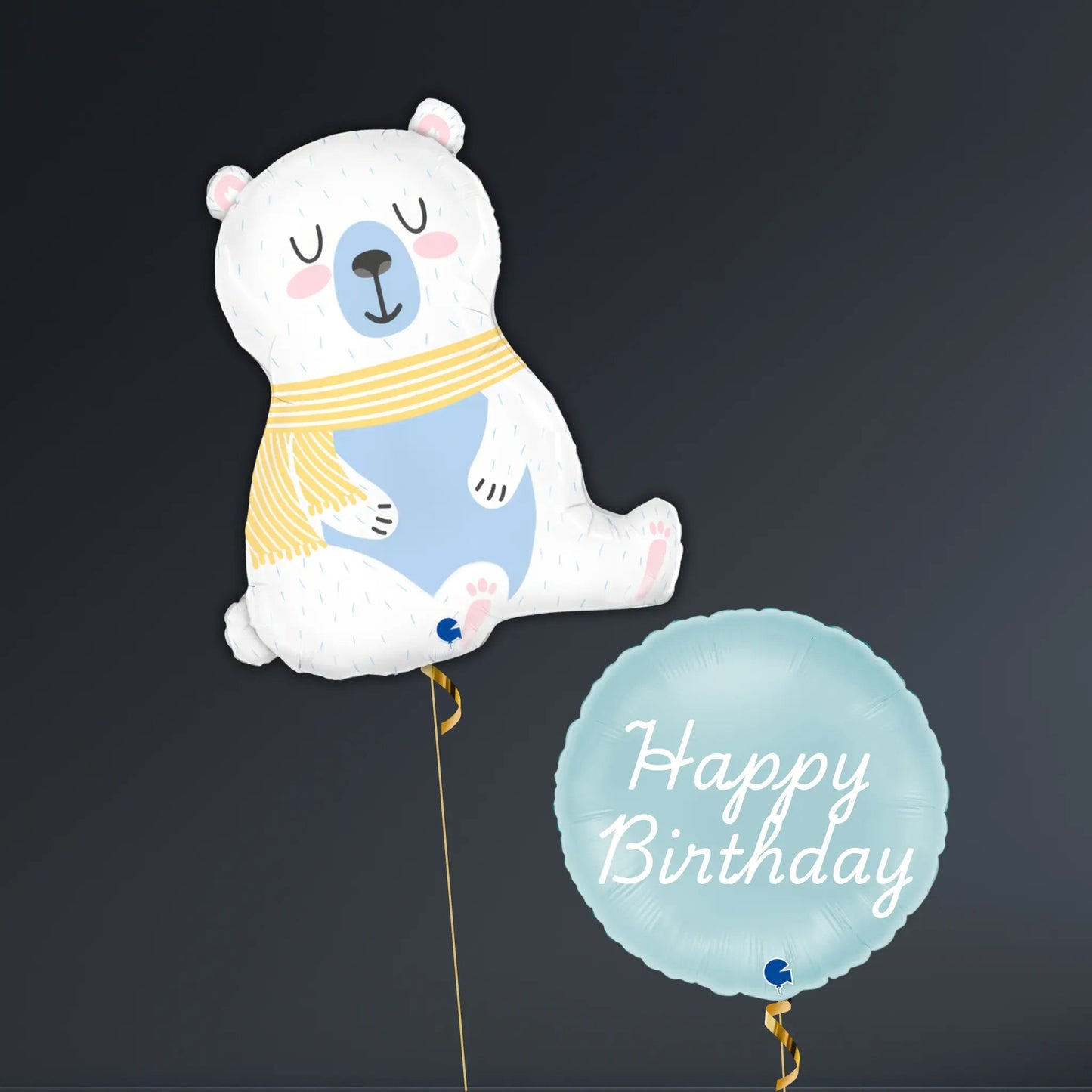 Happy Birthday Polar Bear Balloon Package – Winter Theme | The Party Hut Cheltenham