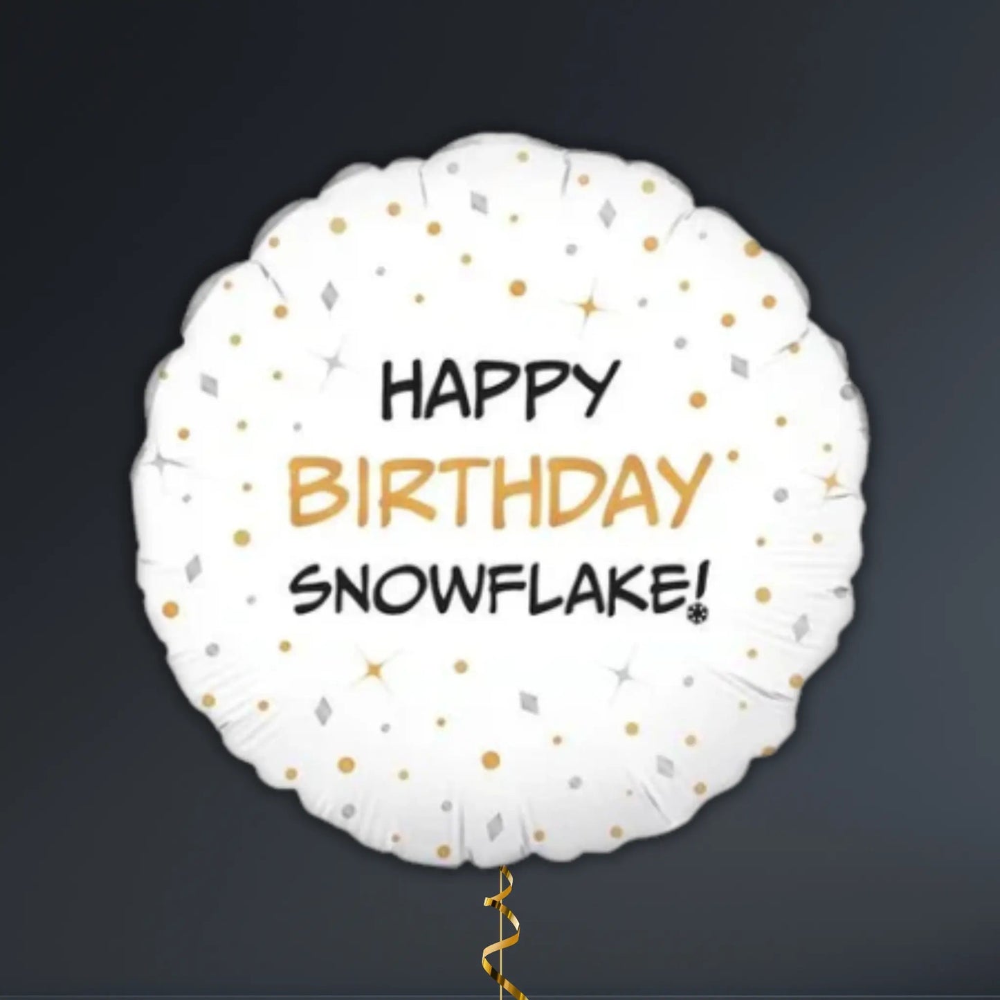 Happy Birthday Snowflake Balloon Package – Helium Filled | The Party Hut Cheltenham