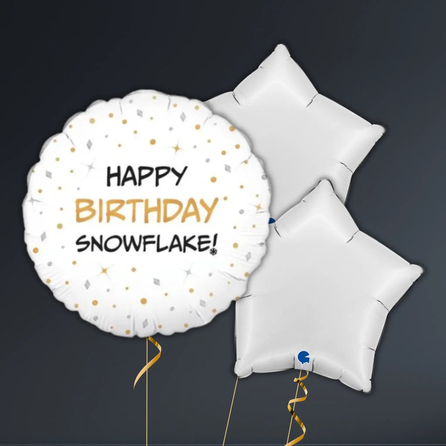 Happy Birthday Snowflake Balloon Package – Helium Filled | The Party Hut Cheltenham
