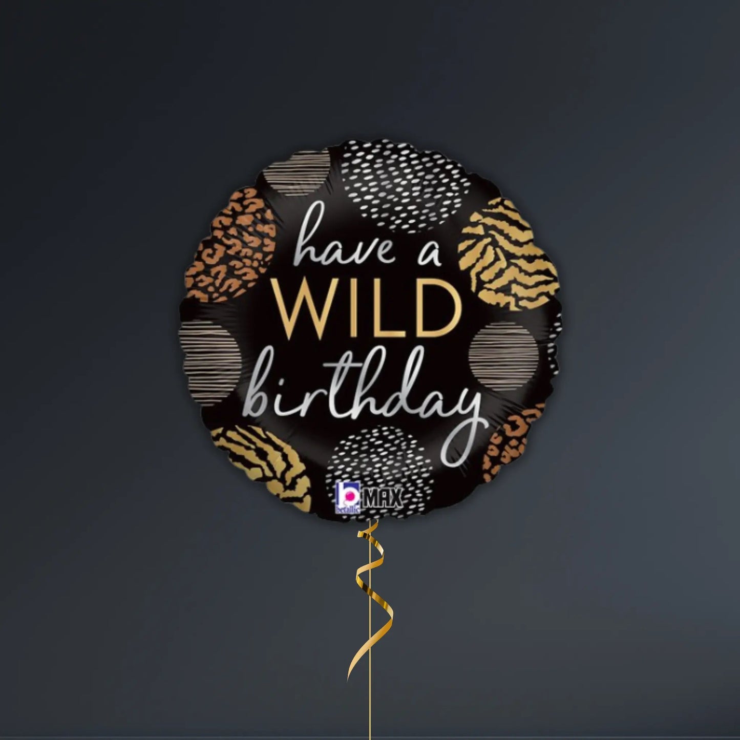 Have a Wild Birthday Balloon Package – Black & Gold Jungle Theme | The Party Hut Cheltenham