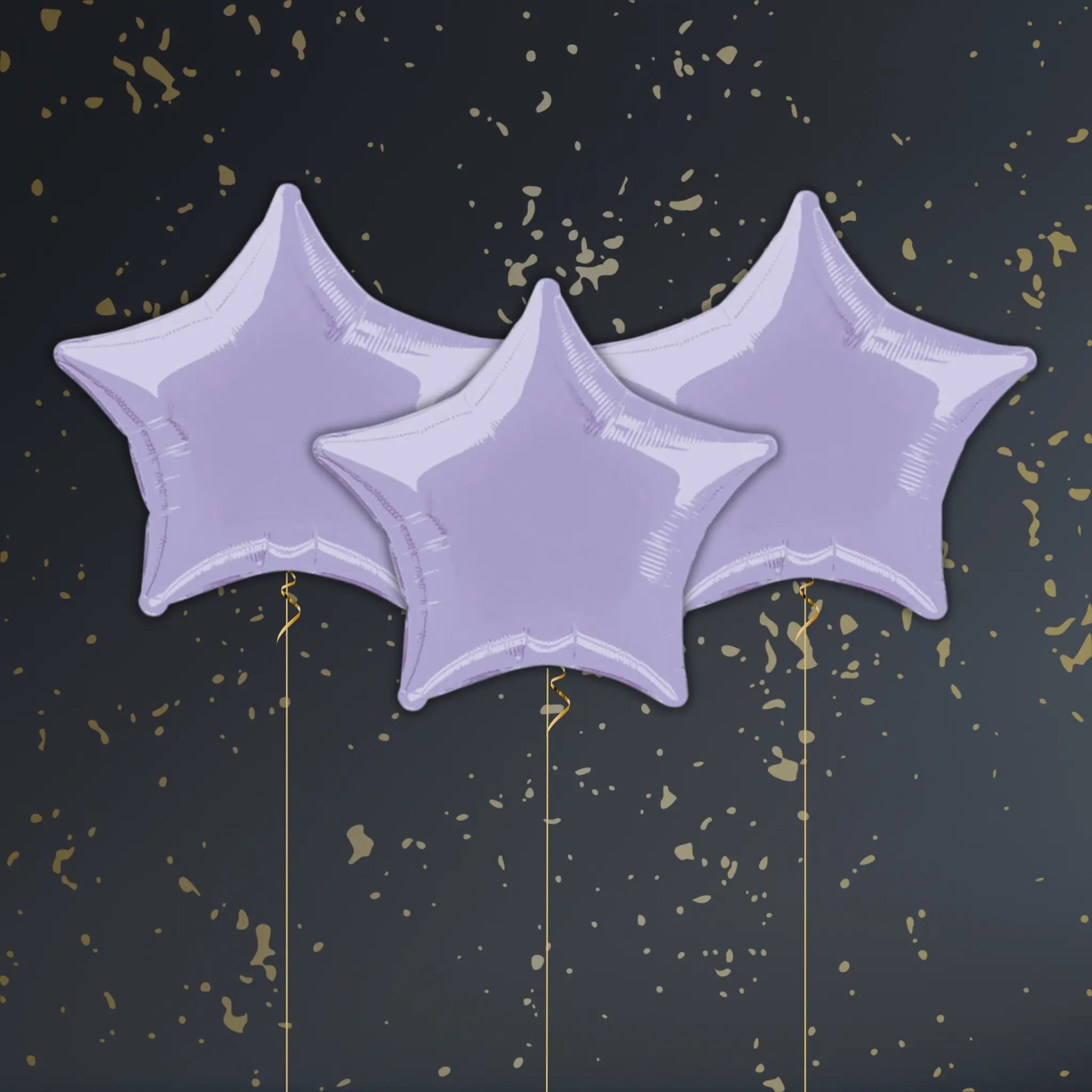 Lavender Star Balloon Package - Helium Filled