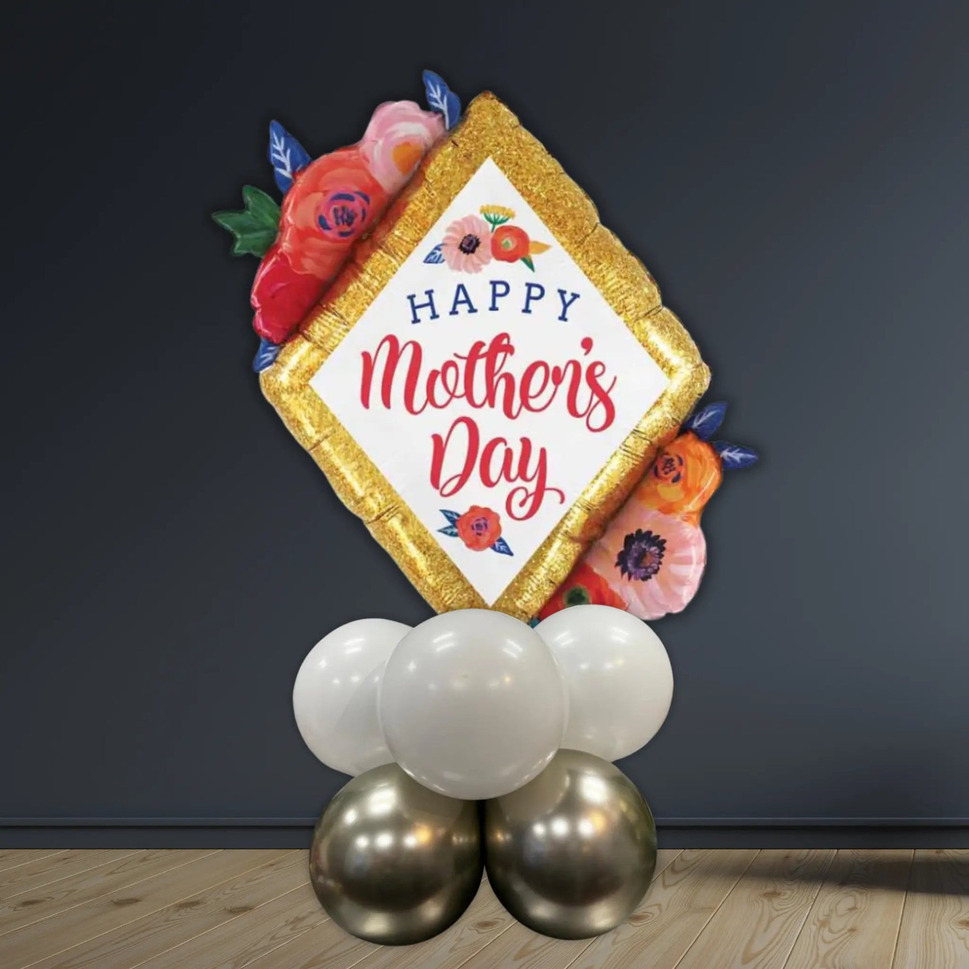 Mother’s Day Floral Balloon Stack – 5ft Air-Filled Display (No Helium)