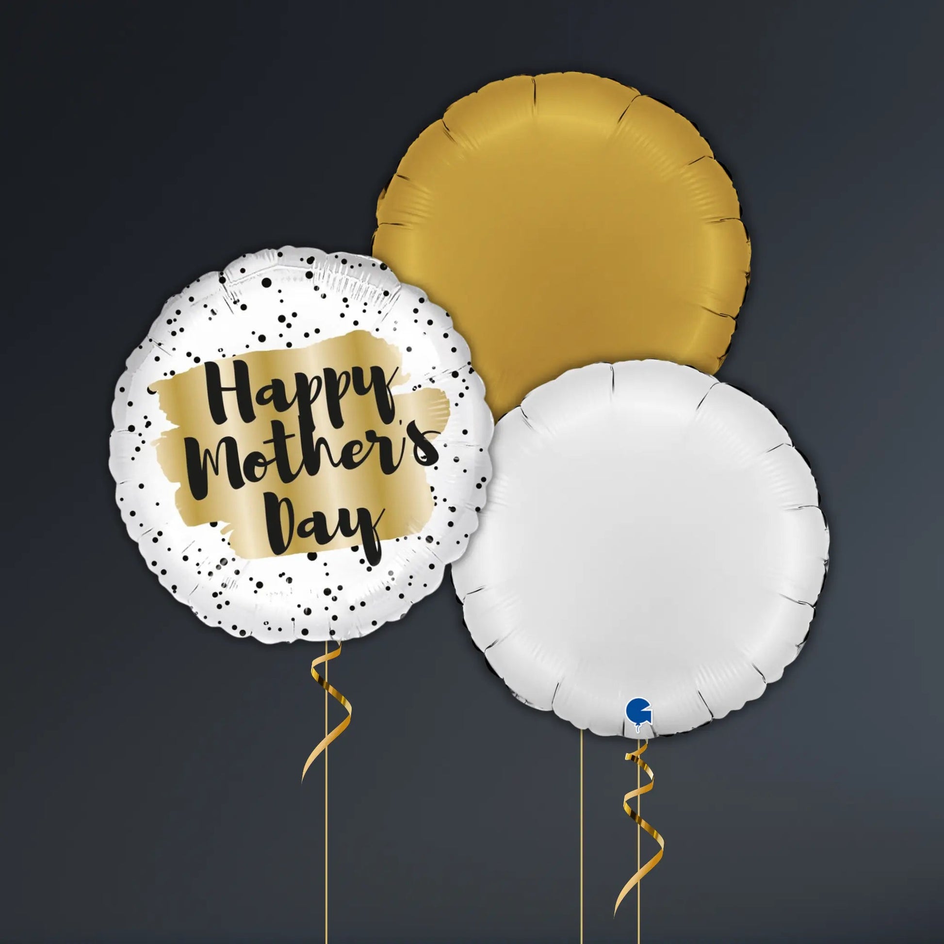 Mother’s Day Gold Spot Foil Balloon – Helium-Filled & Weighted!