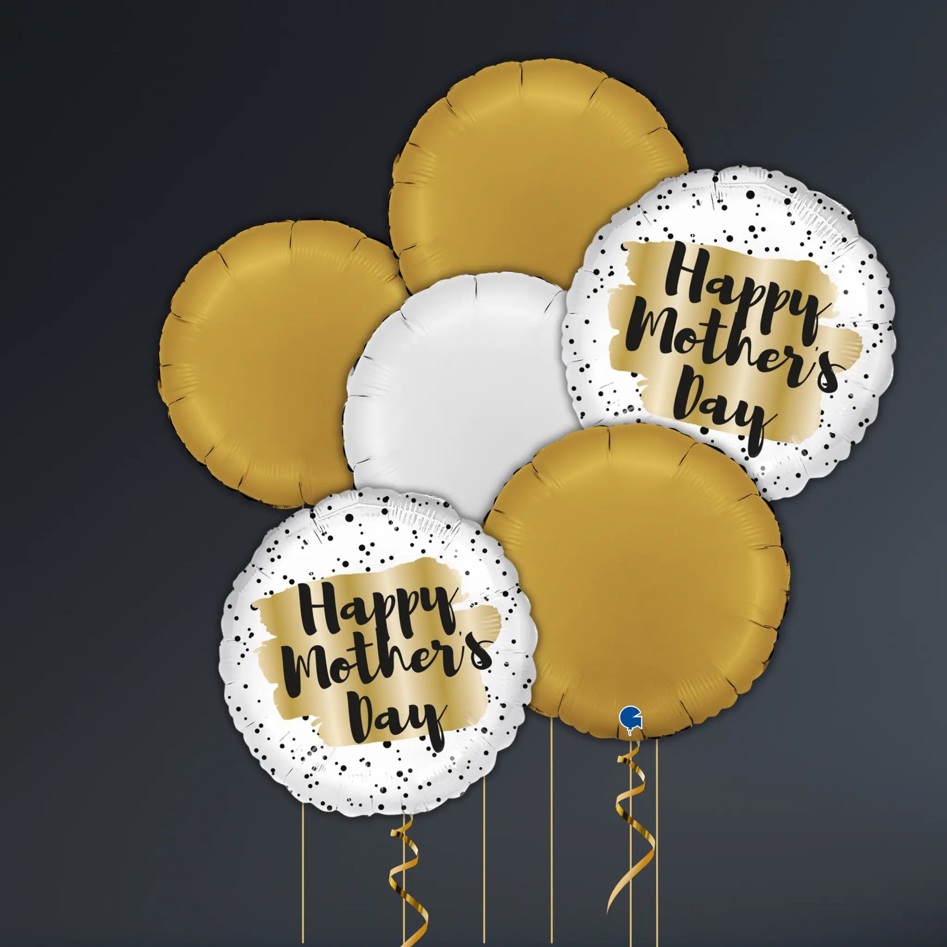 Mother’s Day Gold Spot Foil Balloon – Helium-Filled & Weighted!