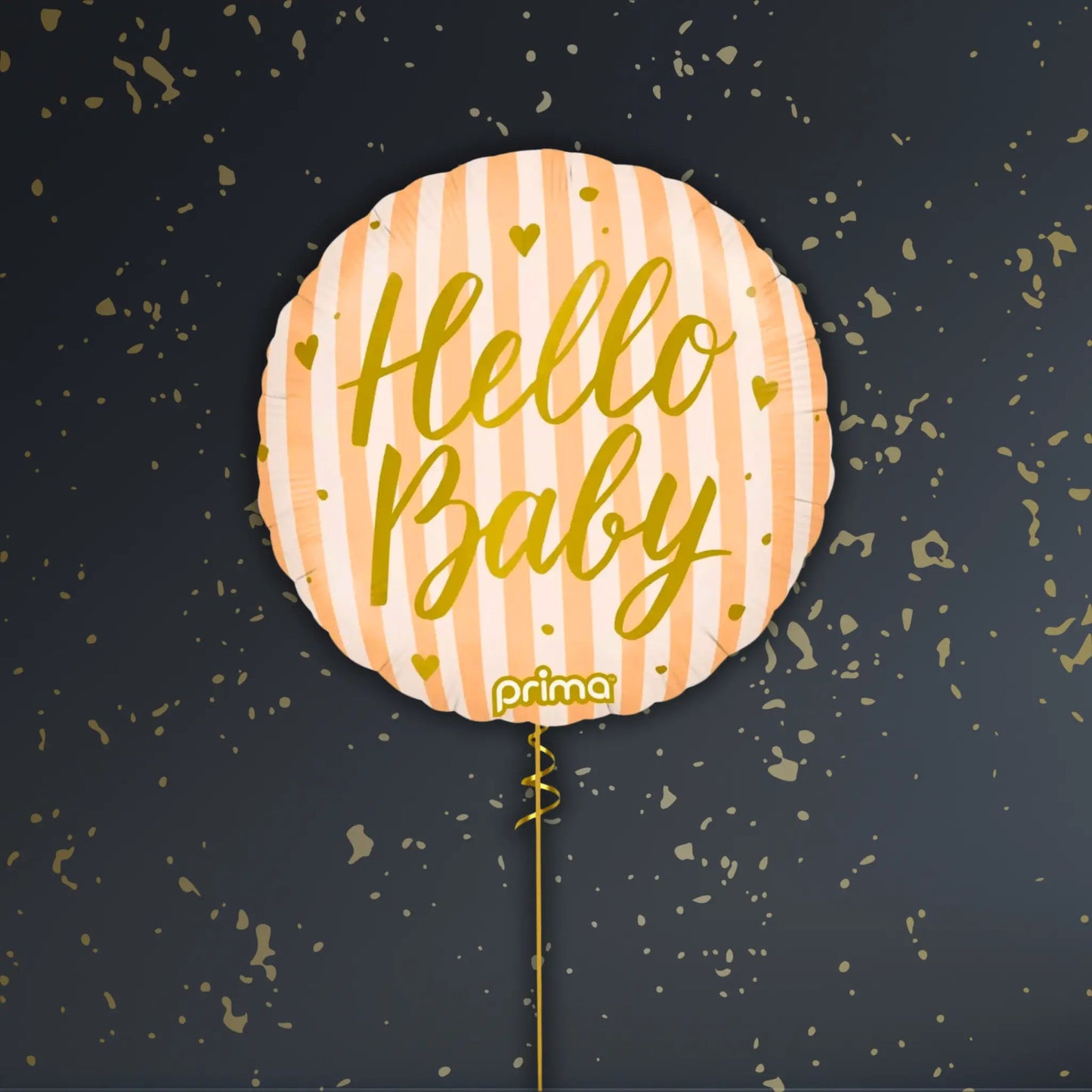 Hello Baby Peach Balloon Package - Helium Filled | The Party Hut Cheltenham