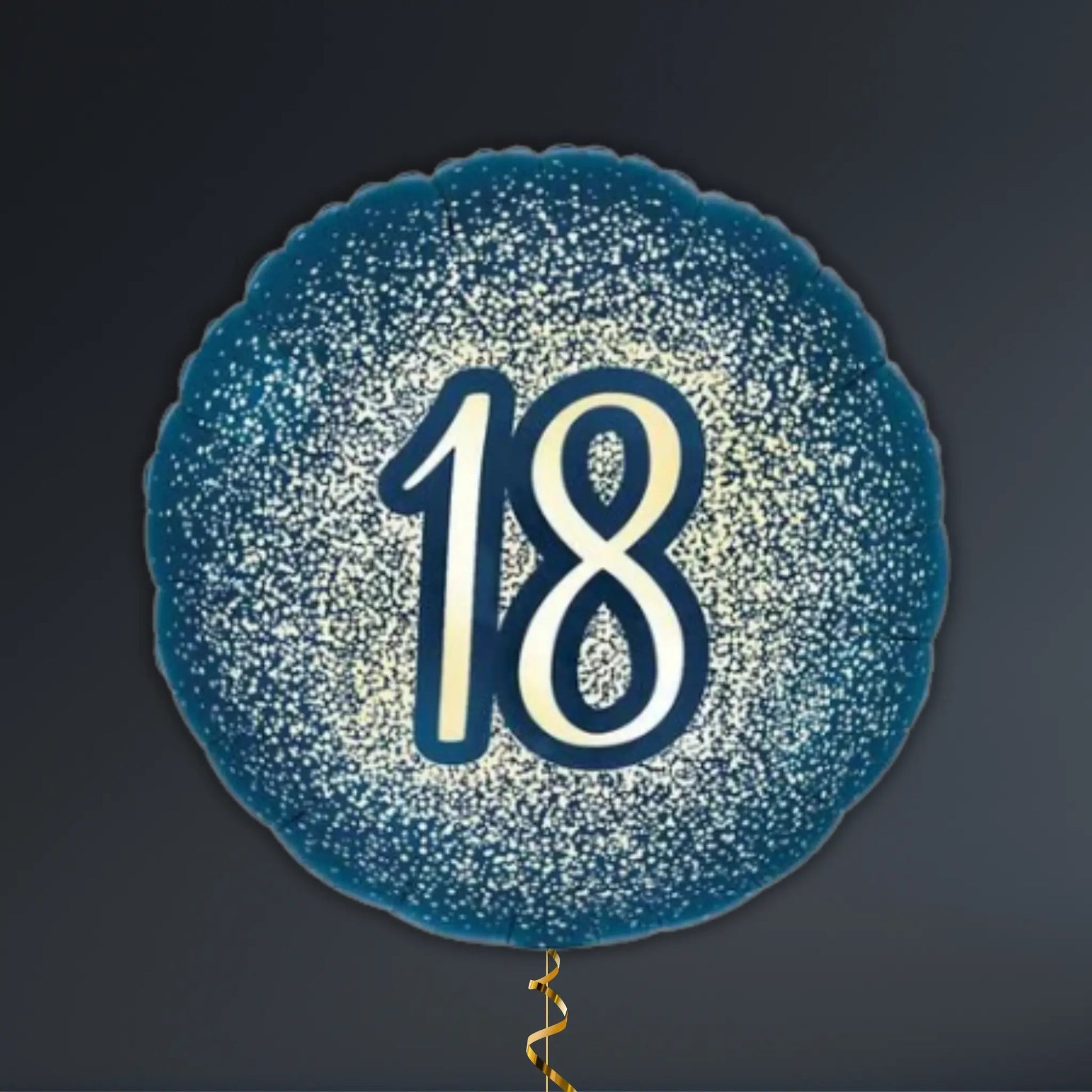 Navy and Gold 18th Birthday Balloon Package - Helium Filled