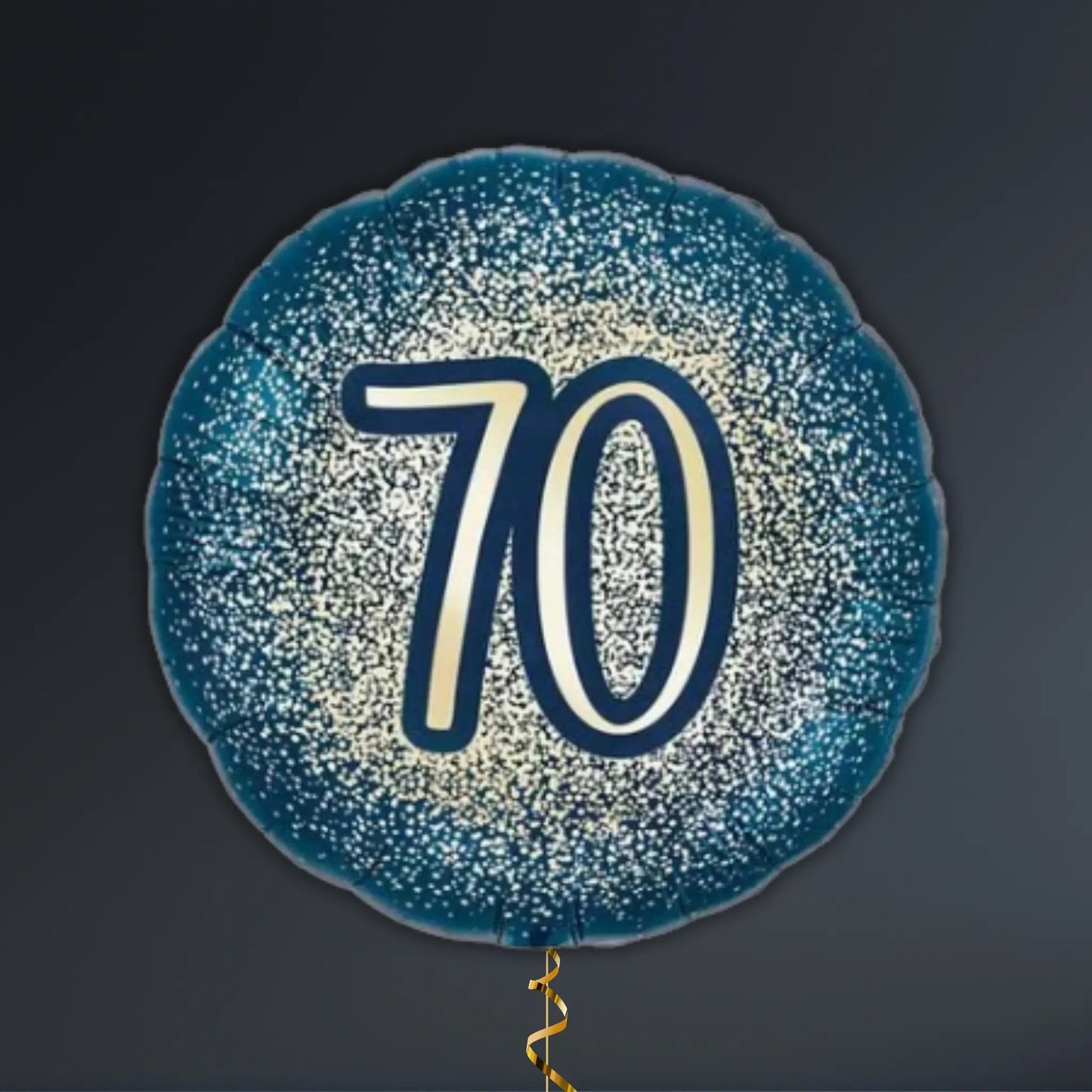 Navy and Gold 70th Birthday Balloon Package - Helium Filled | The Party Hut Cheltenham