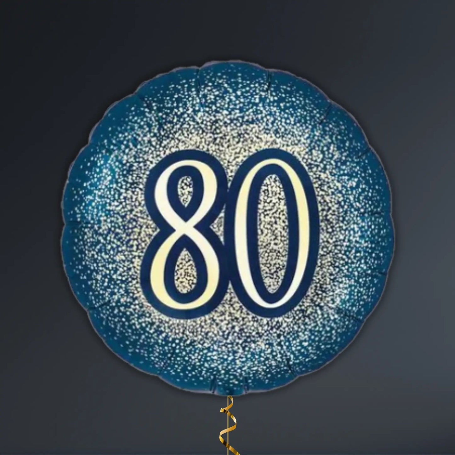 Navy and Gold 80th Birthday Balloon Package - Helium Filled | The Party Hut Cheltenham
