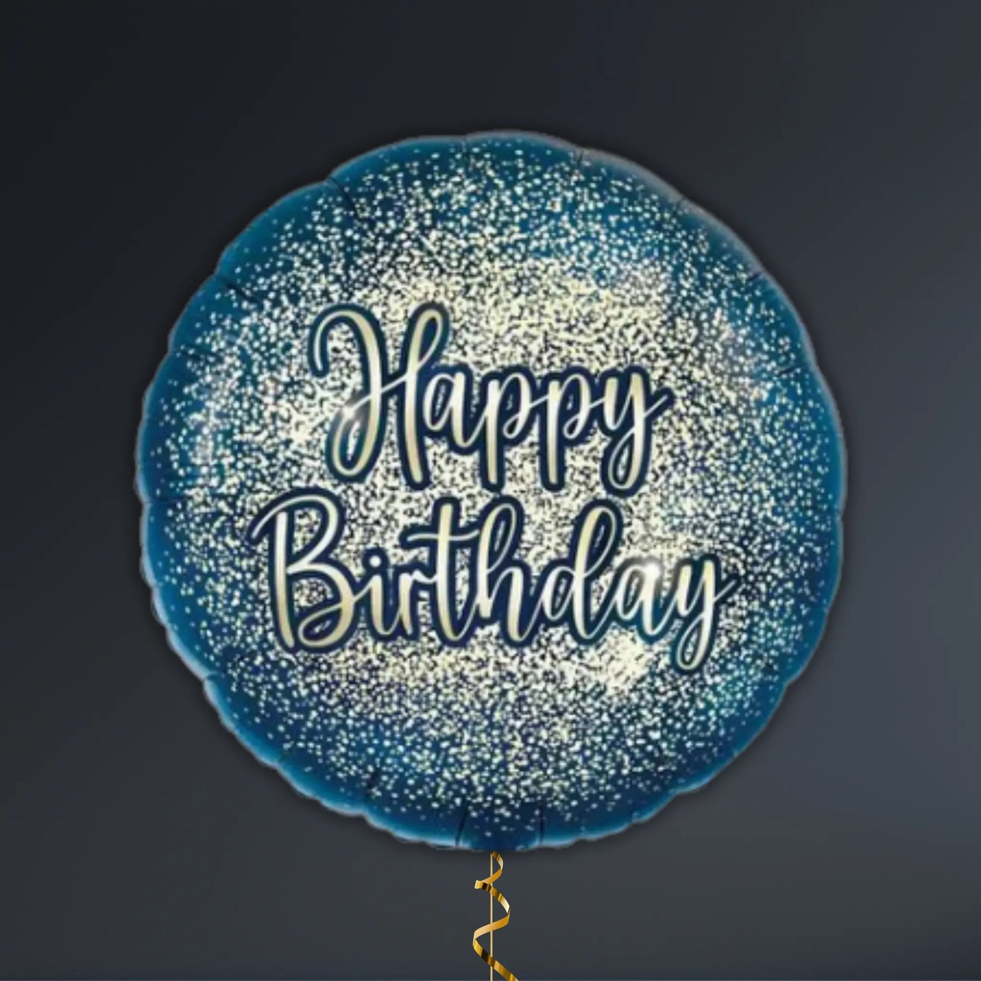 Navy and Gold Birthday Balloon Package - Helium Filled