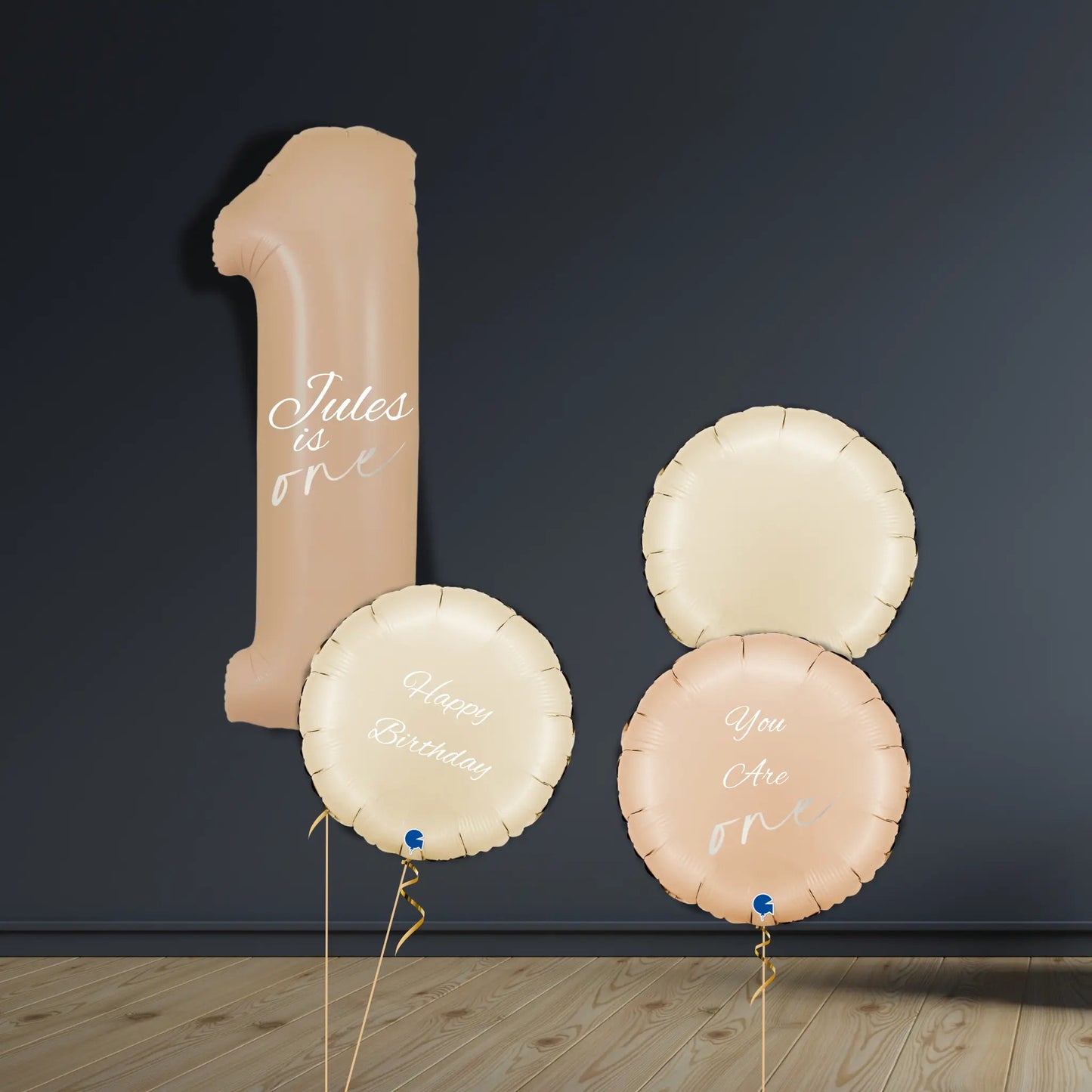 Neutral 1st Birthday Balloon Bundle | Personalised Set | The Party Hut Cheltenham