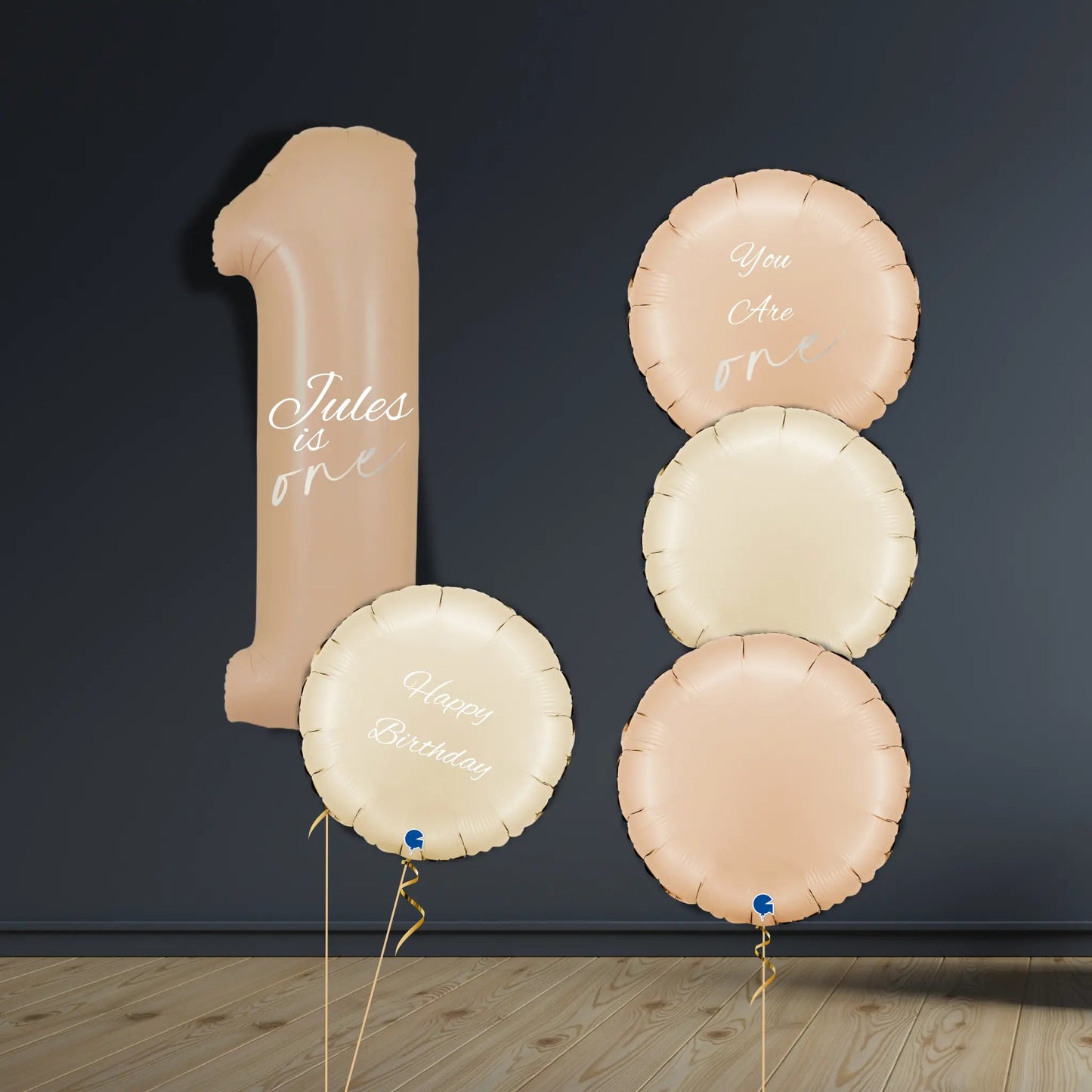 Neutral 1st Birthday Balloon Bundle | Personalised Set | The Party Hut Cheltenham