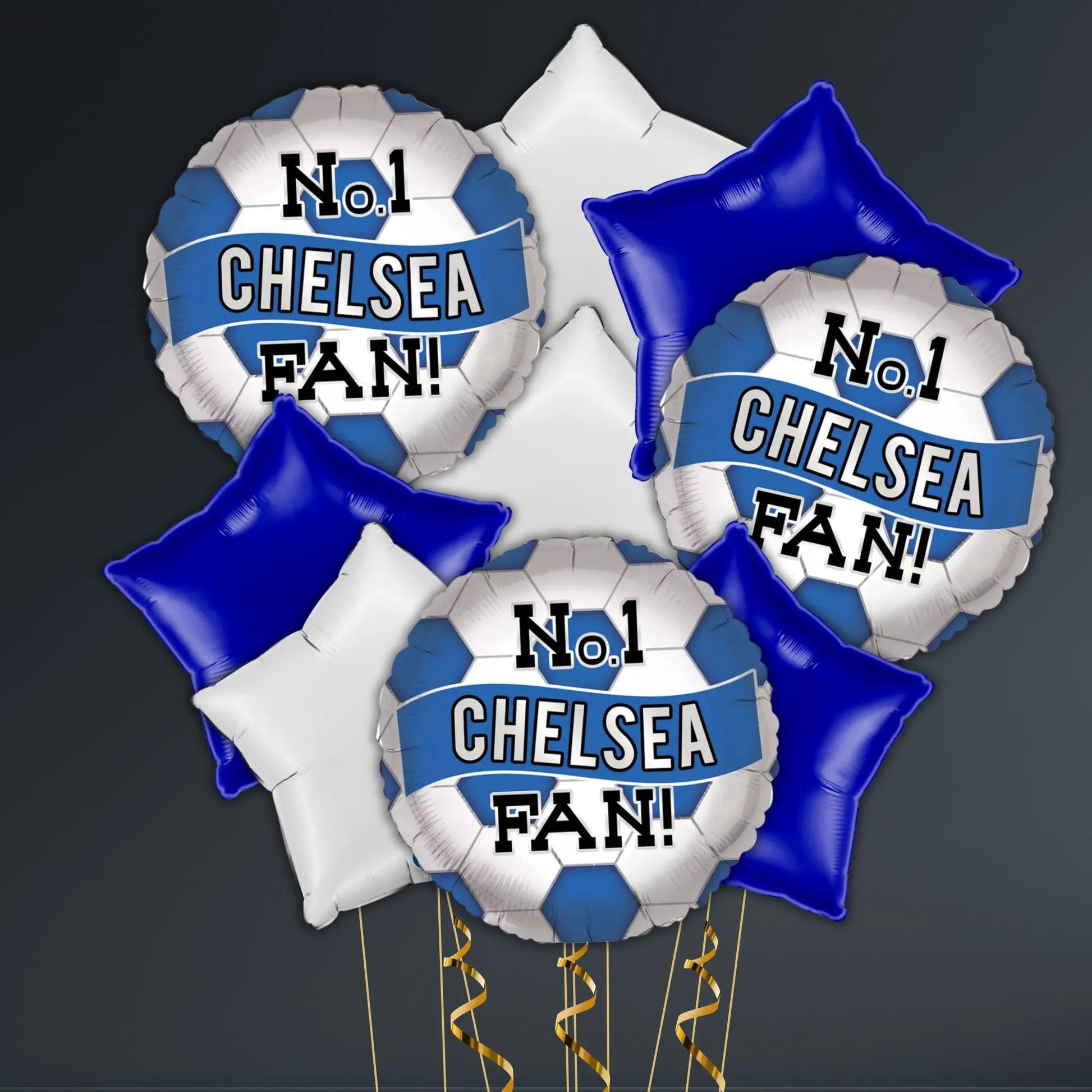 No.1 Chelsea Fan Football Balloon Package – Blue & White Design