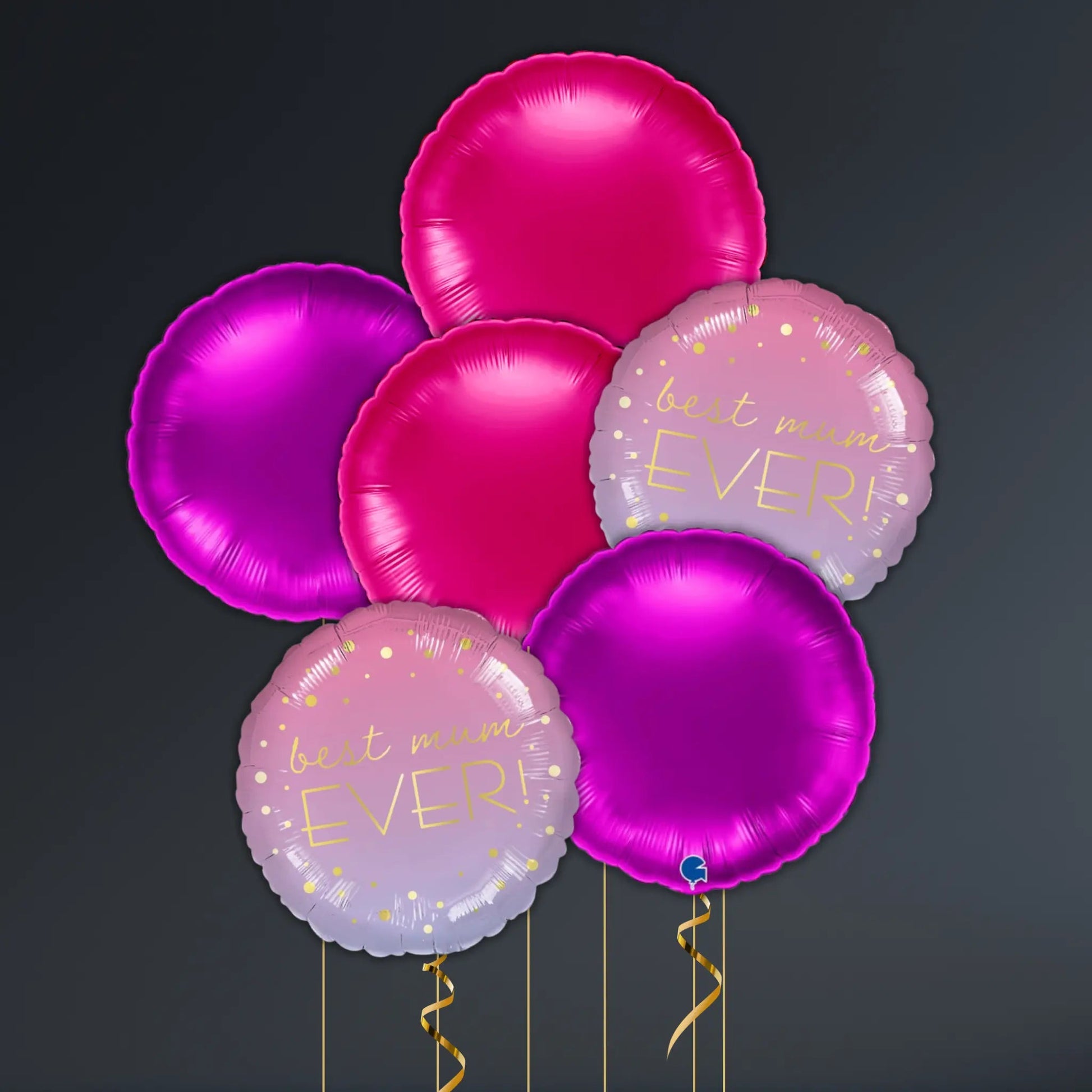 Ombre Mother’s Day Balloon – Best Mum Ever! Helium-Filled & Weighted