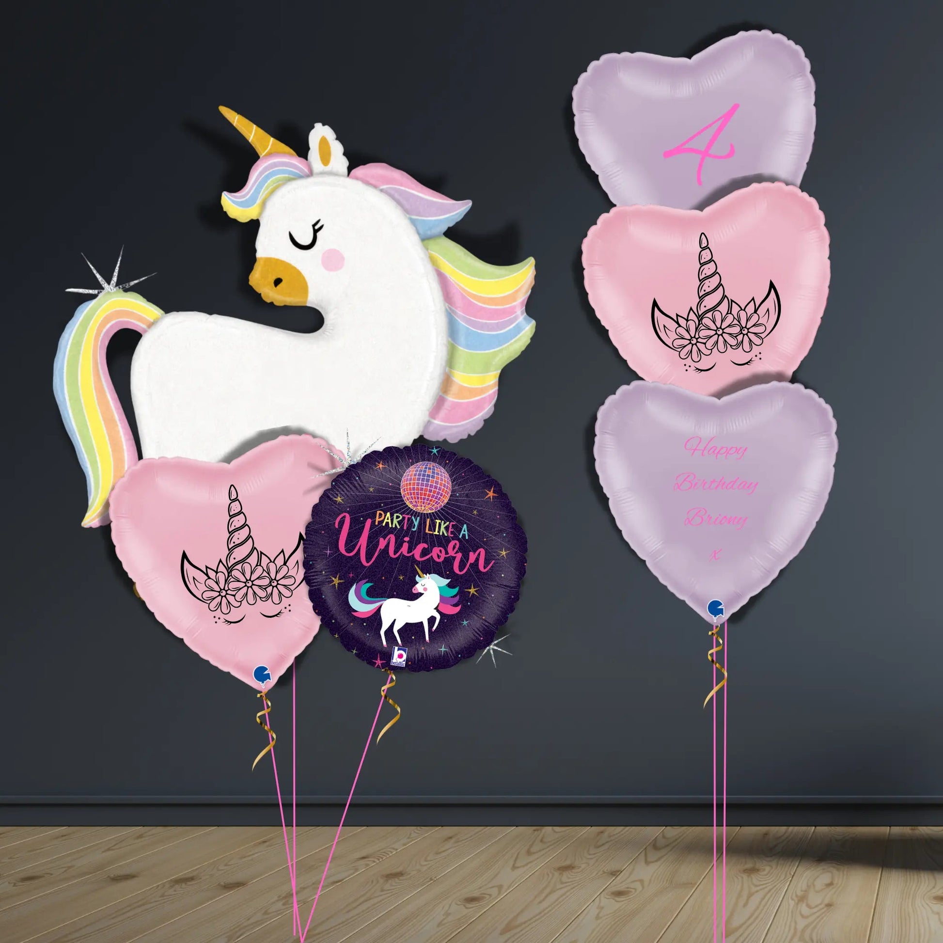Party Like a Unicorn Balloon Package | Helium Balloons 🦄🎈
