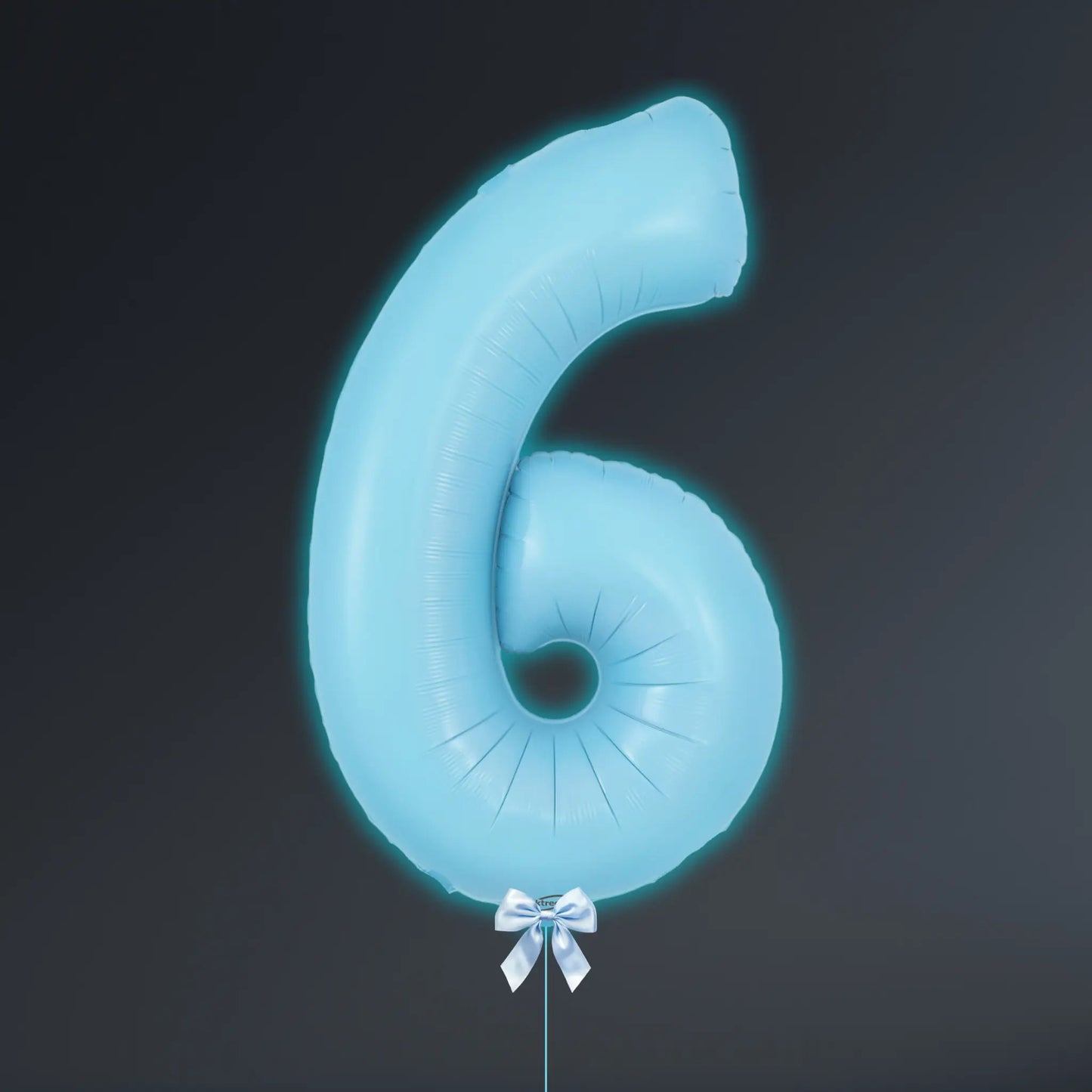 Pastel Blue Foil Number Balloons 0 - 9 with Helium | The Party Hut Cheltenham