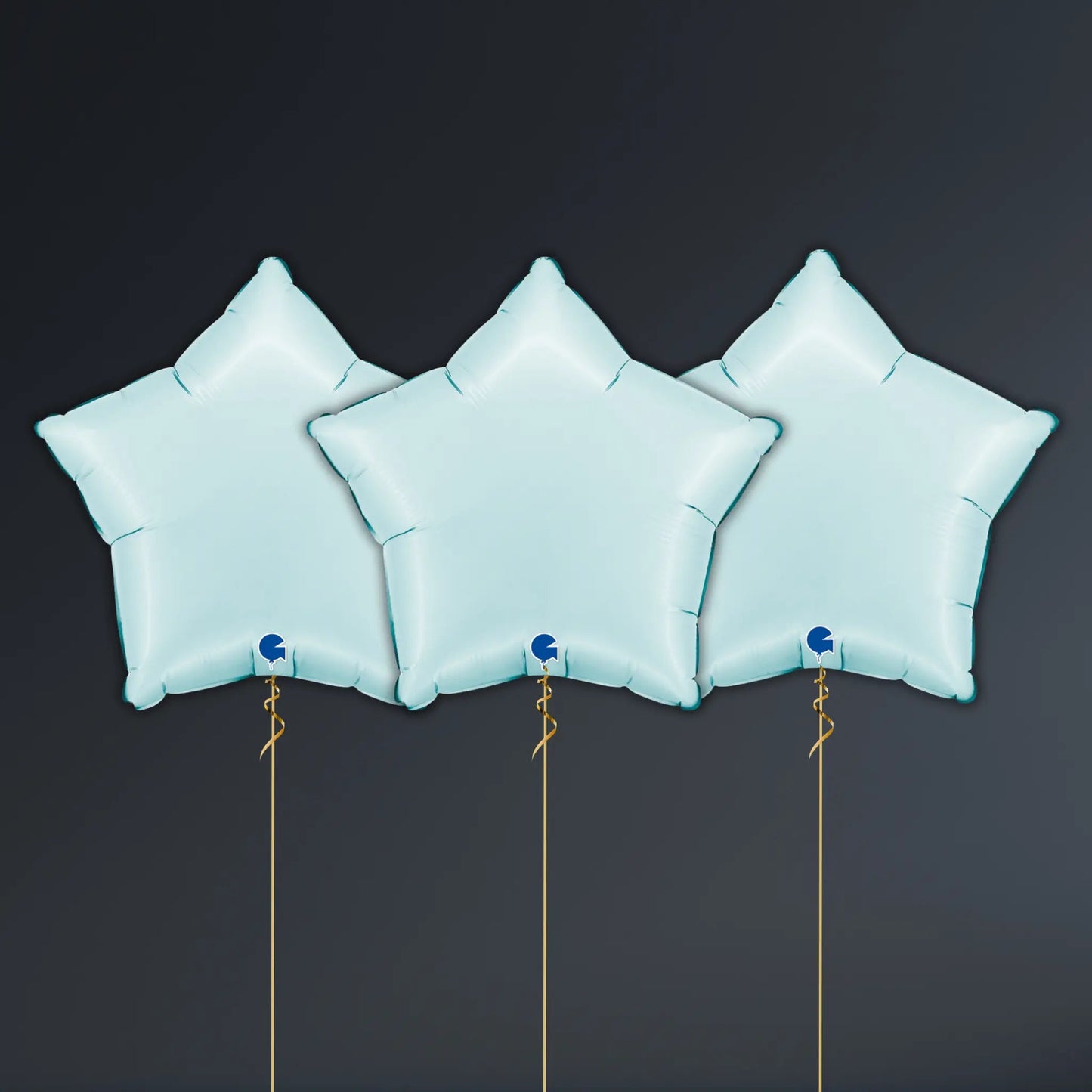 Pastel Blue Star Balloon Package - Helium Filled | The Party Hut Cheltenham