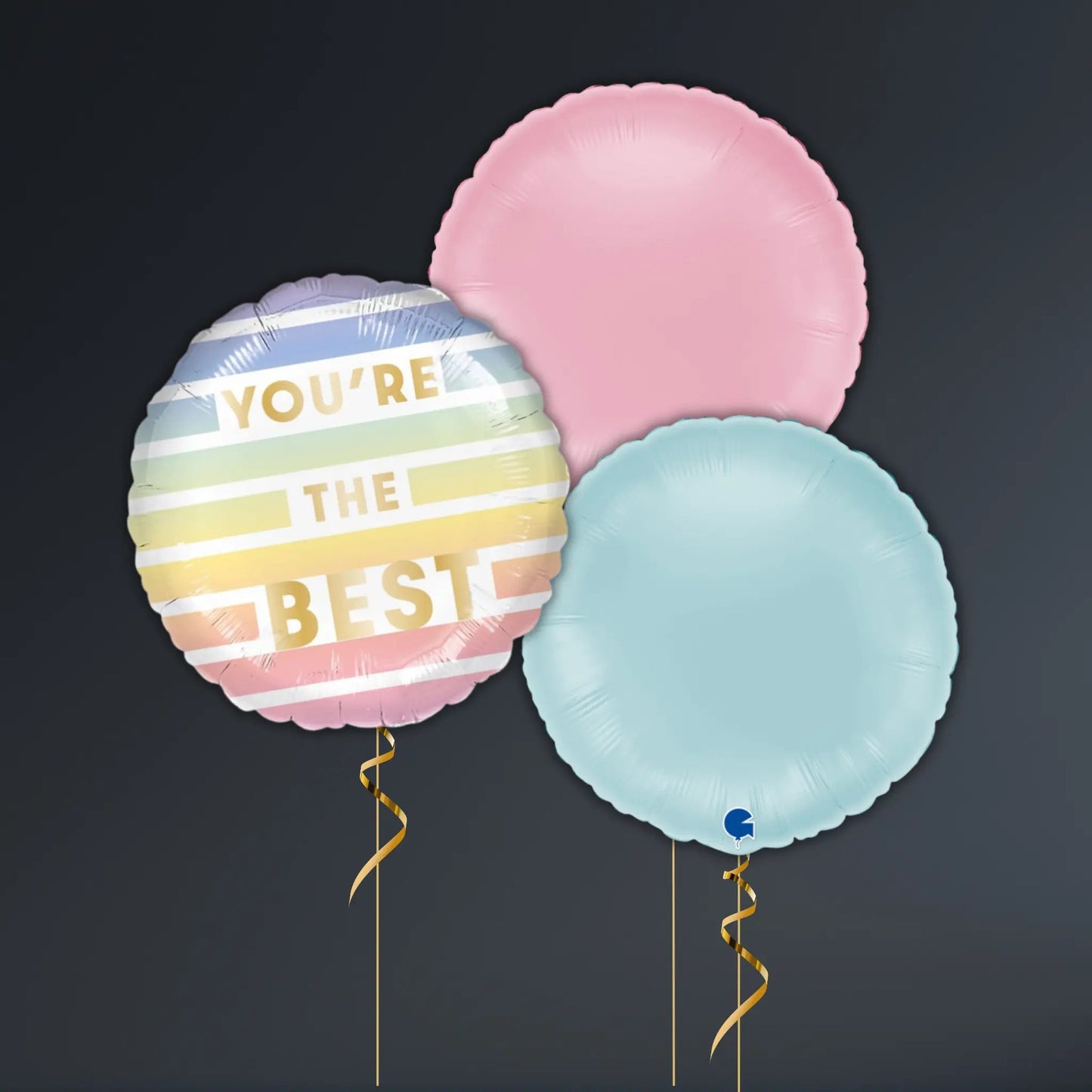 Pastel "You're The Best" Foil Balloon – Helium - Filled & Weighted Gift | The Party Hut Cheltenham