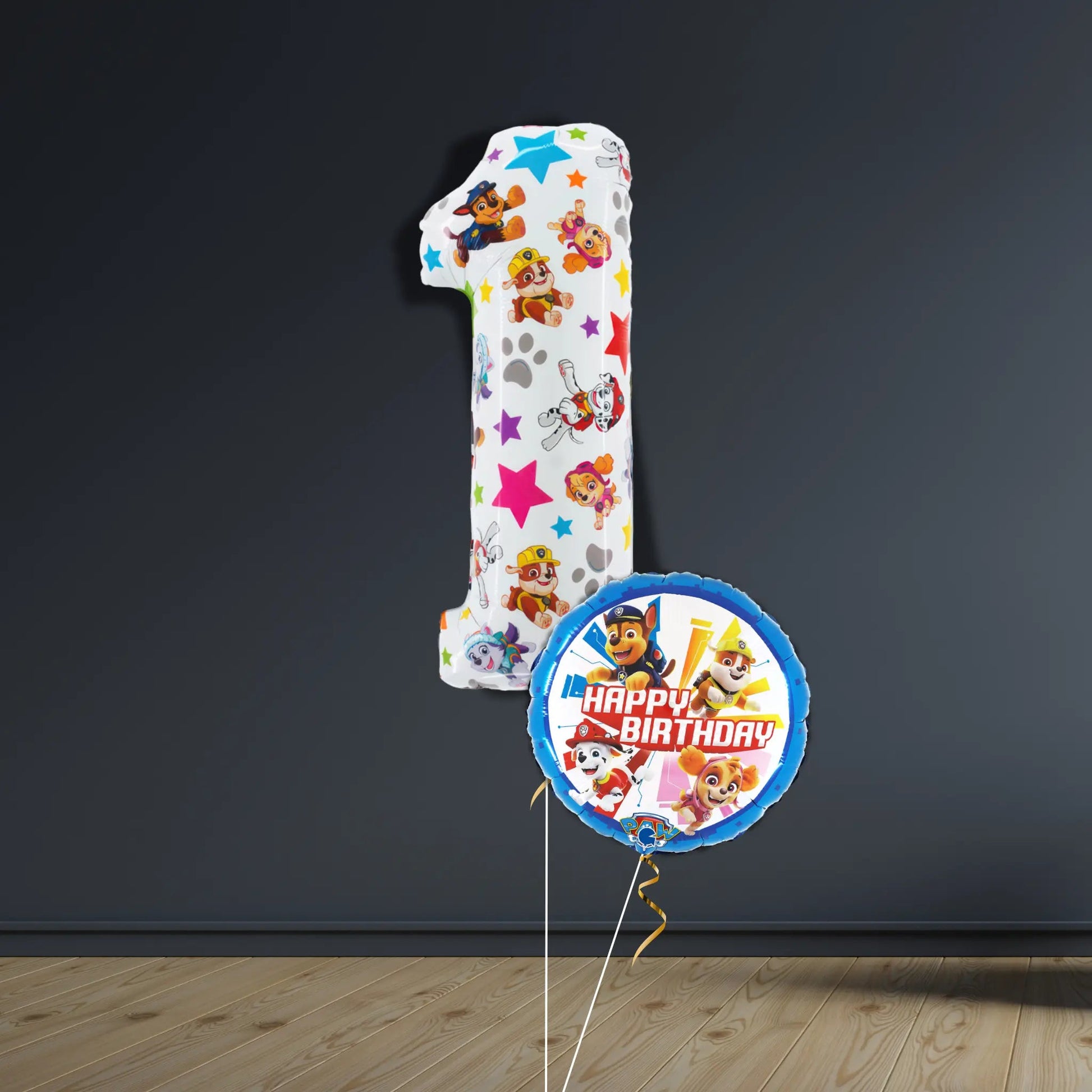 Paw Patrol 1st Birthday Balloon Bouquet | Helium