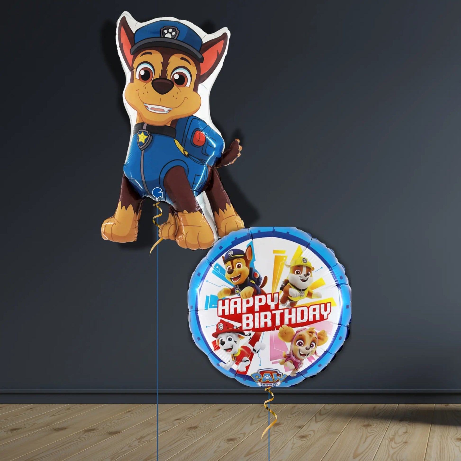 Paw Patrol Chase 37" Foil Balloon with Helium | Party Decor