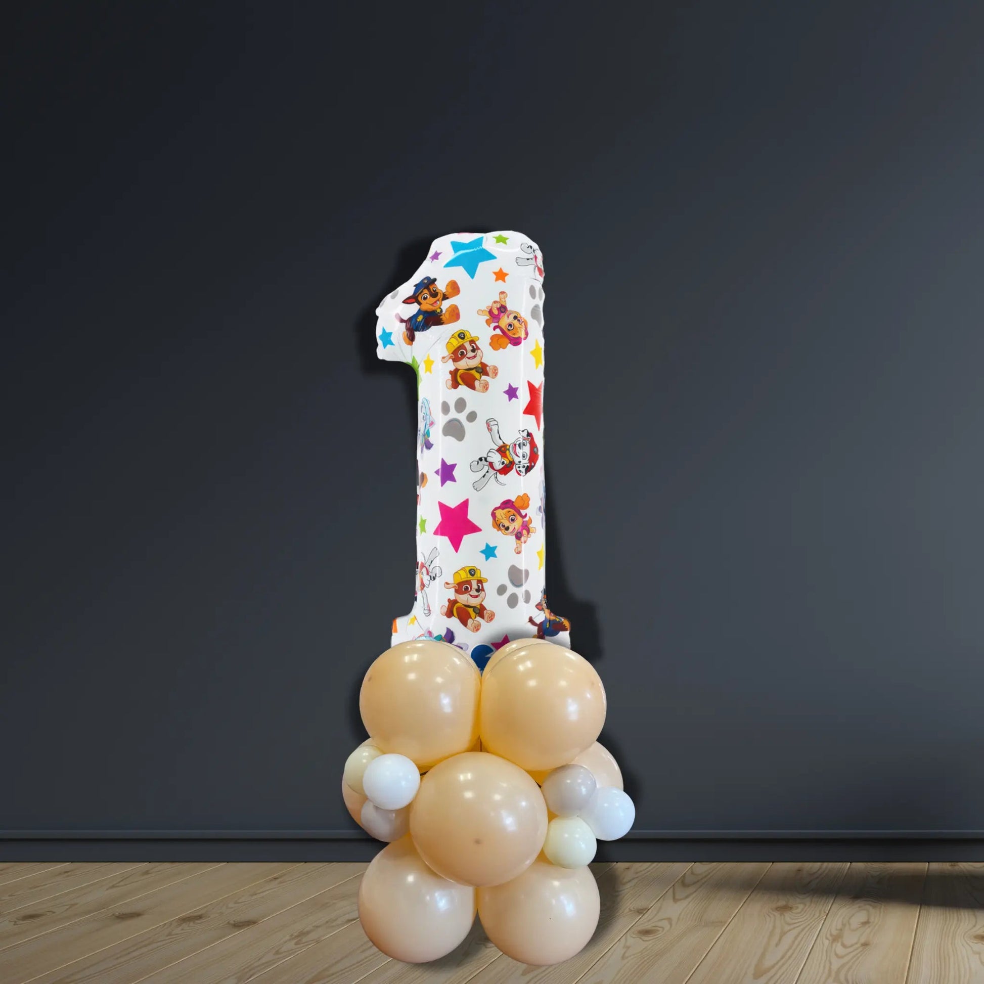 Paw Patrol Number 1 Balloon Stack | Air-Filled Display