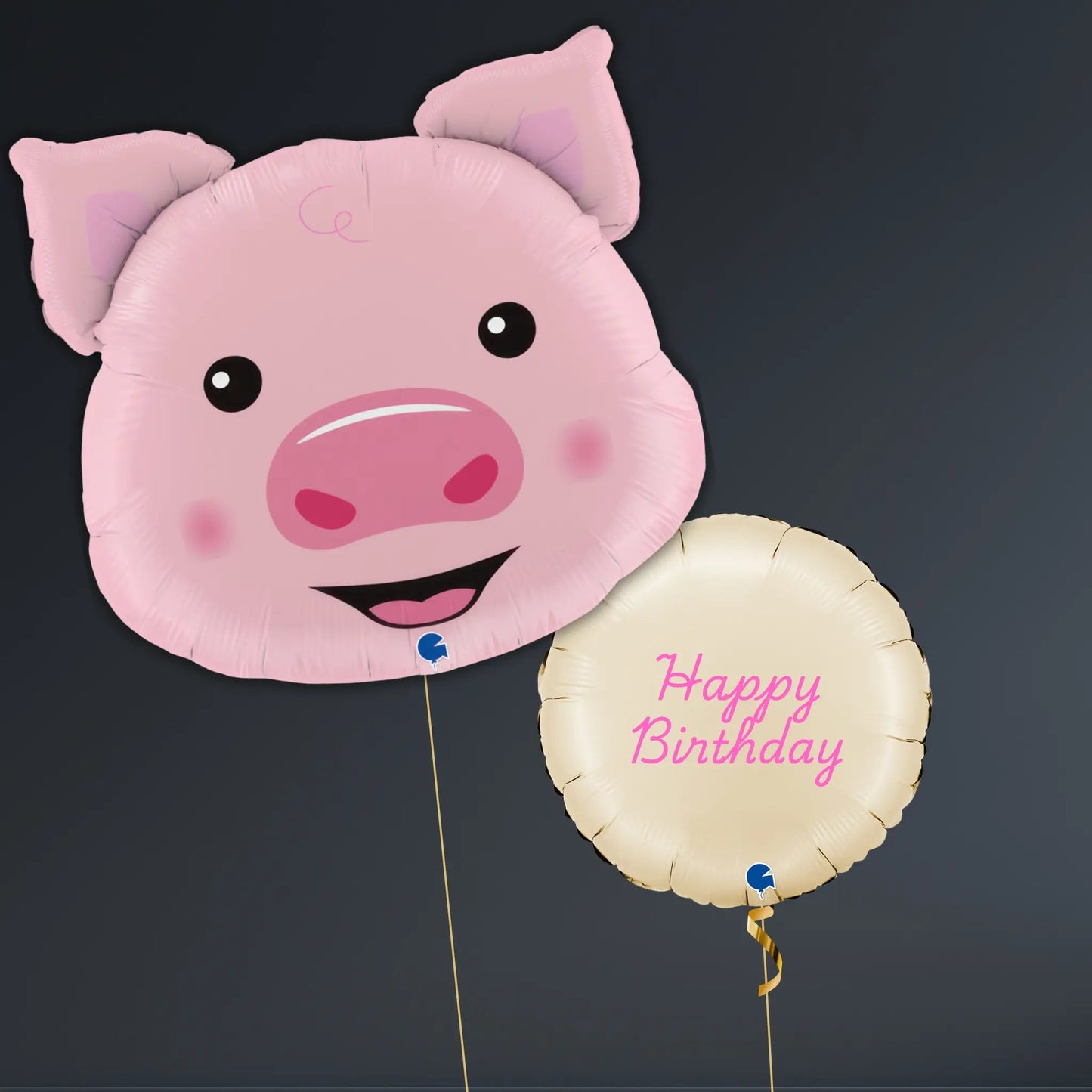 Pig Face Birthday Balloon Package – Pink & Pastel Farm Theme | The Party Hut Cheltenham