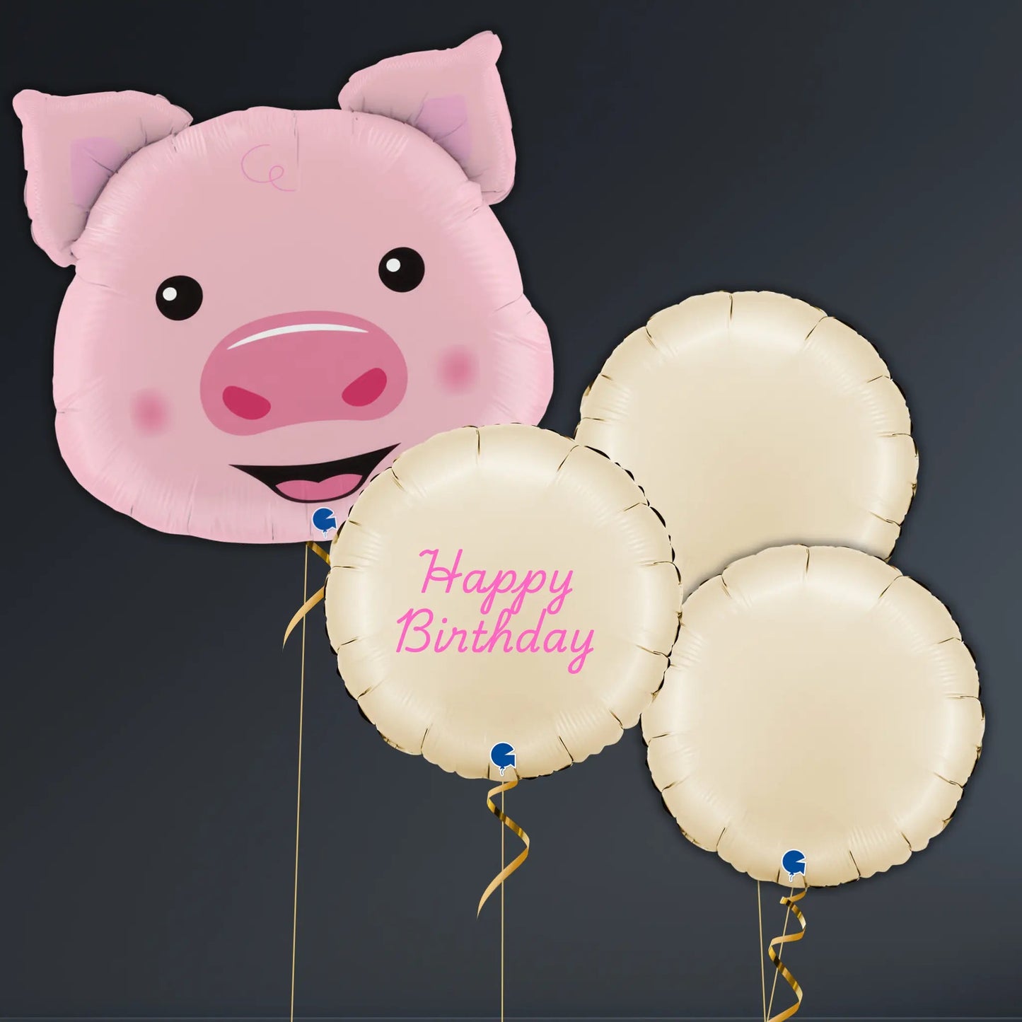 Pig Face Birthday Balloon Package – Pink & Pastel Farm Theme | The Party Hut Cheltenham