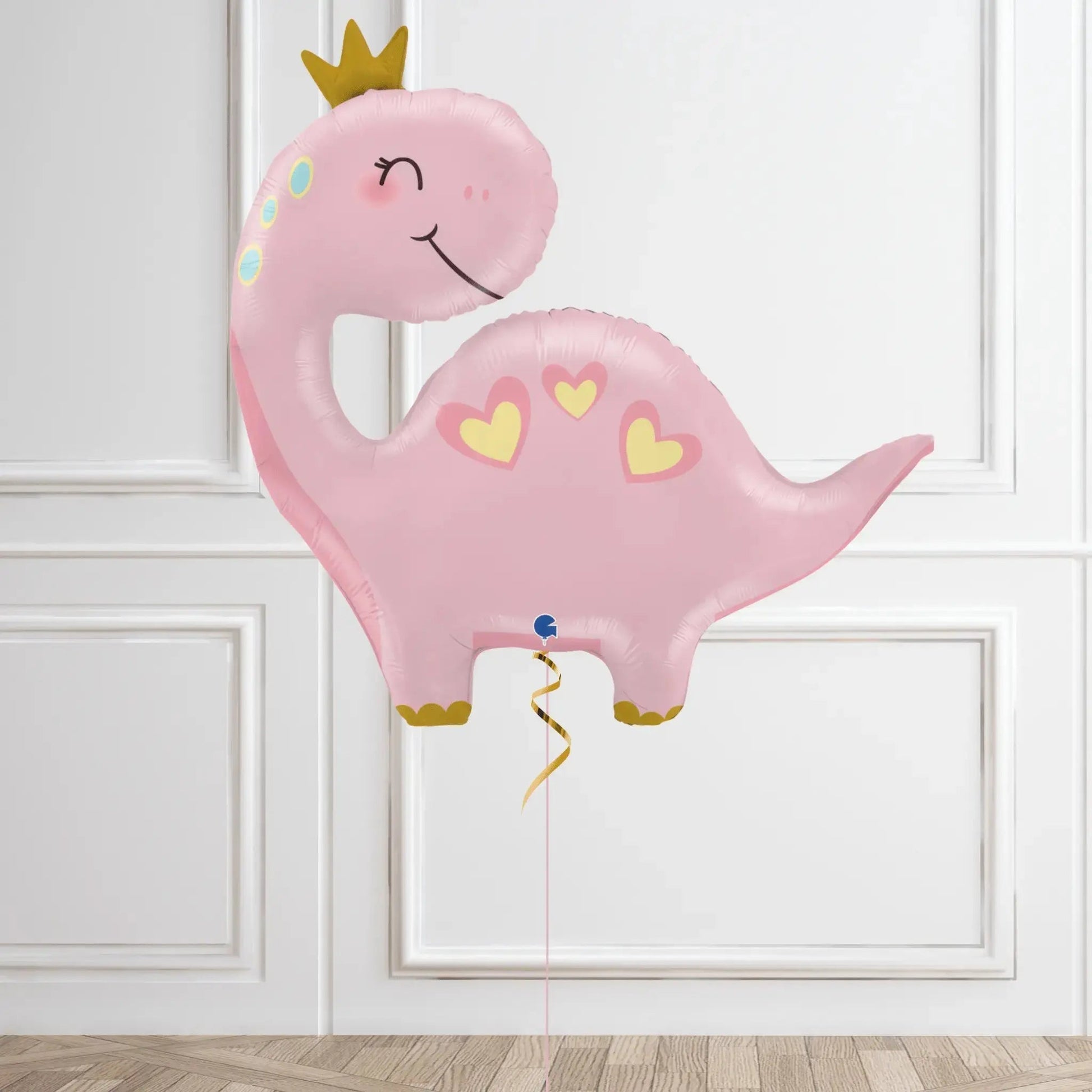 Pink Dino Helium Balloon – Fun Dinosaur-Themed Party Decoration