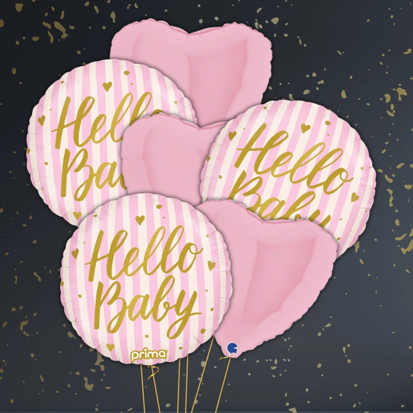 Hello Baby Girl Balloon Package - Helium Filled | The Party Hut Cheltenham