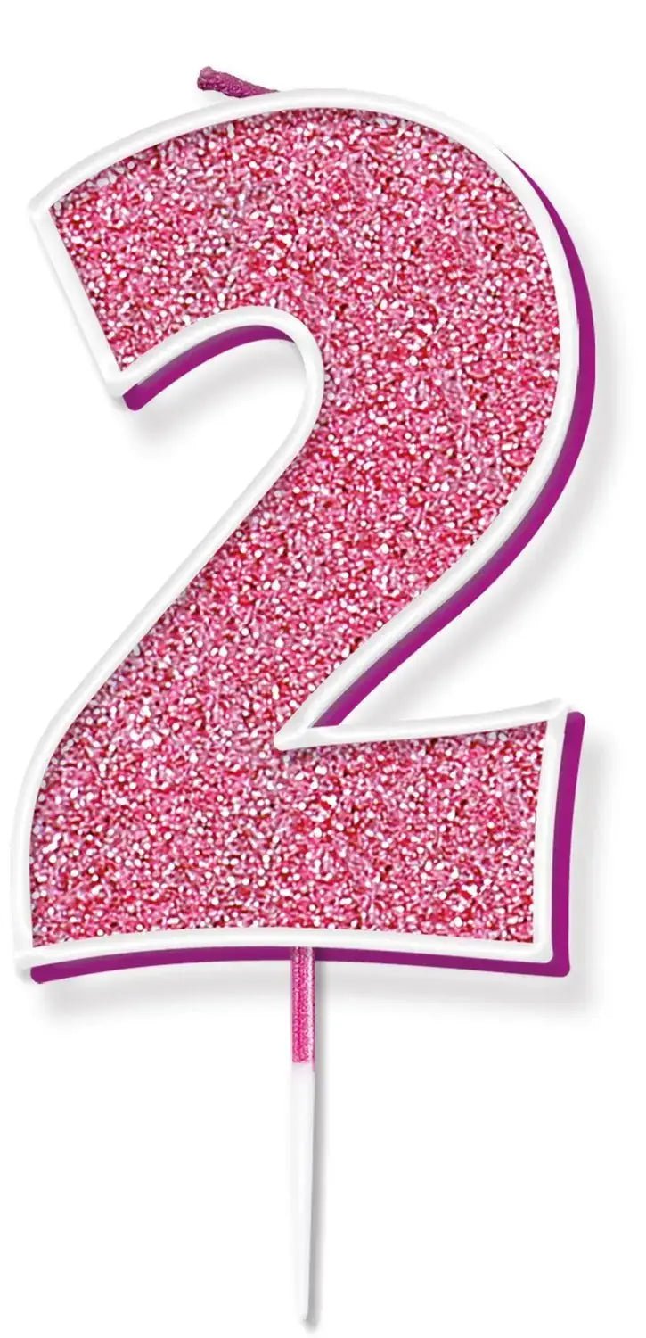 Pink No.2 Cake Candle | The Party Hut Cheltenham