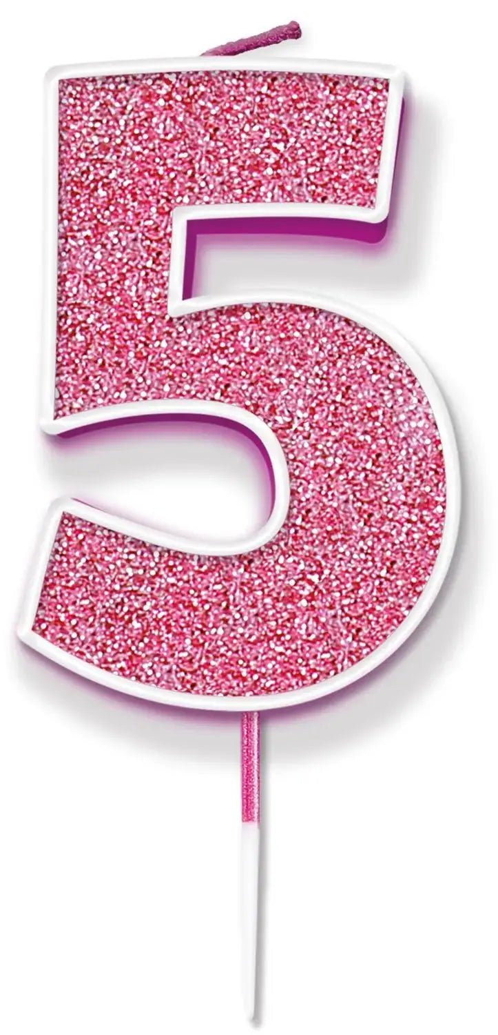 Pink No.5 Cake Candle | The Party Hut Cheltenham