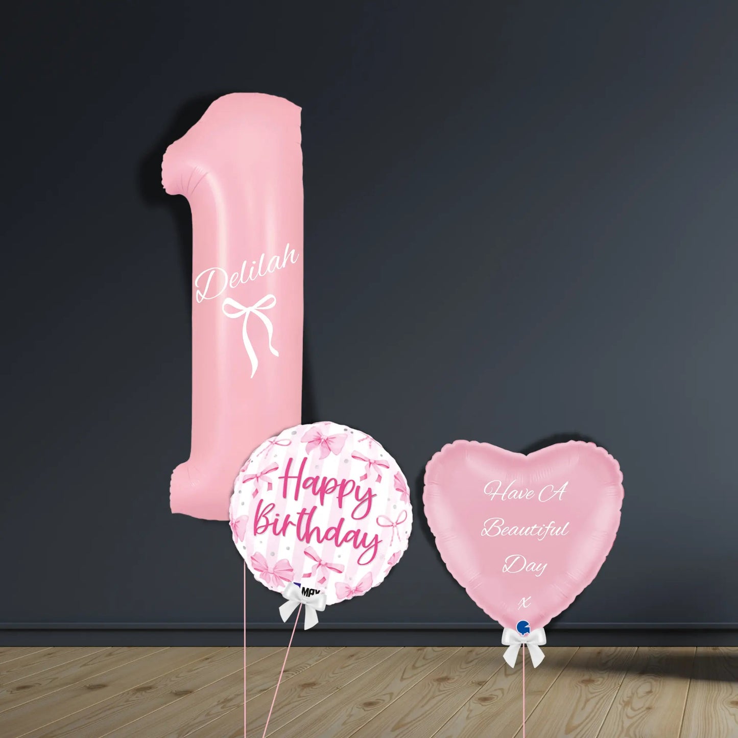 Pretty Pink 1st Birthday Balloon Bouquet | Helium Filled | The Party Hut Cheltenham