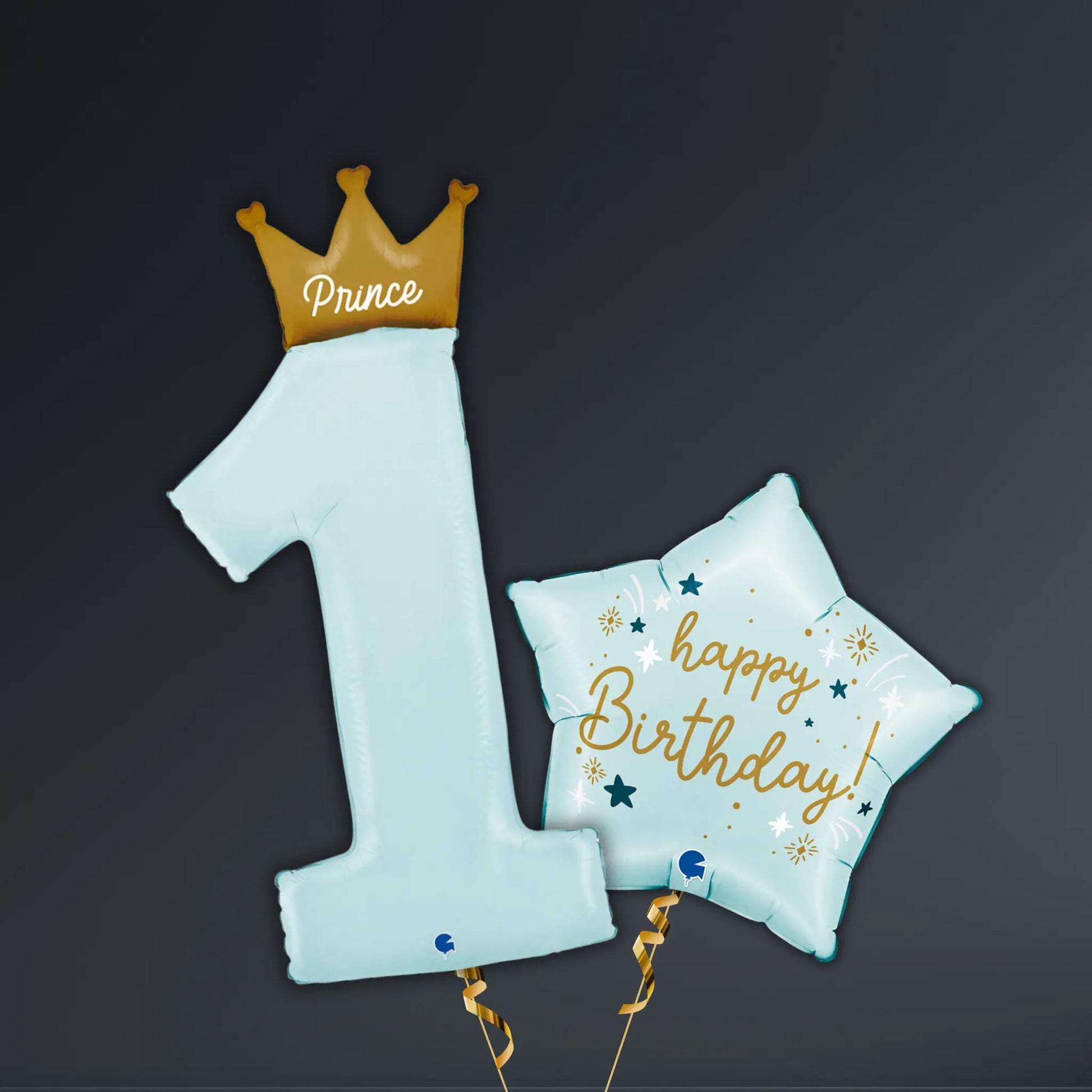 Prince 1st Birthday Balloon Package