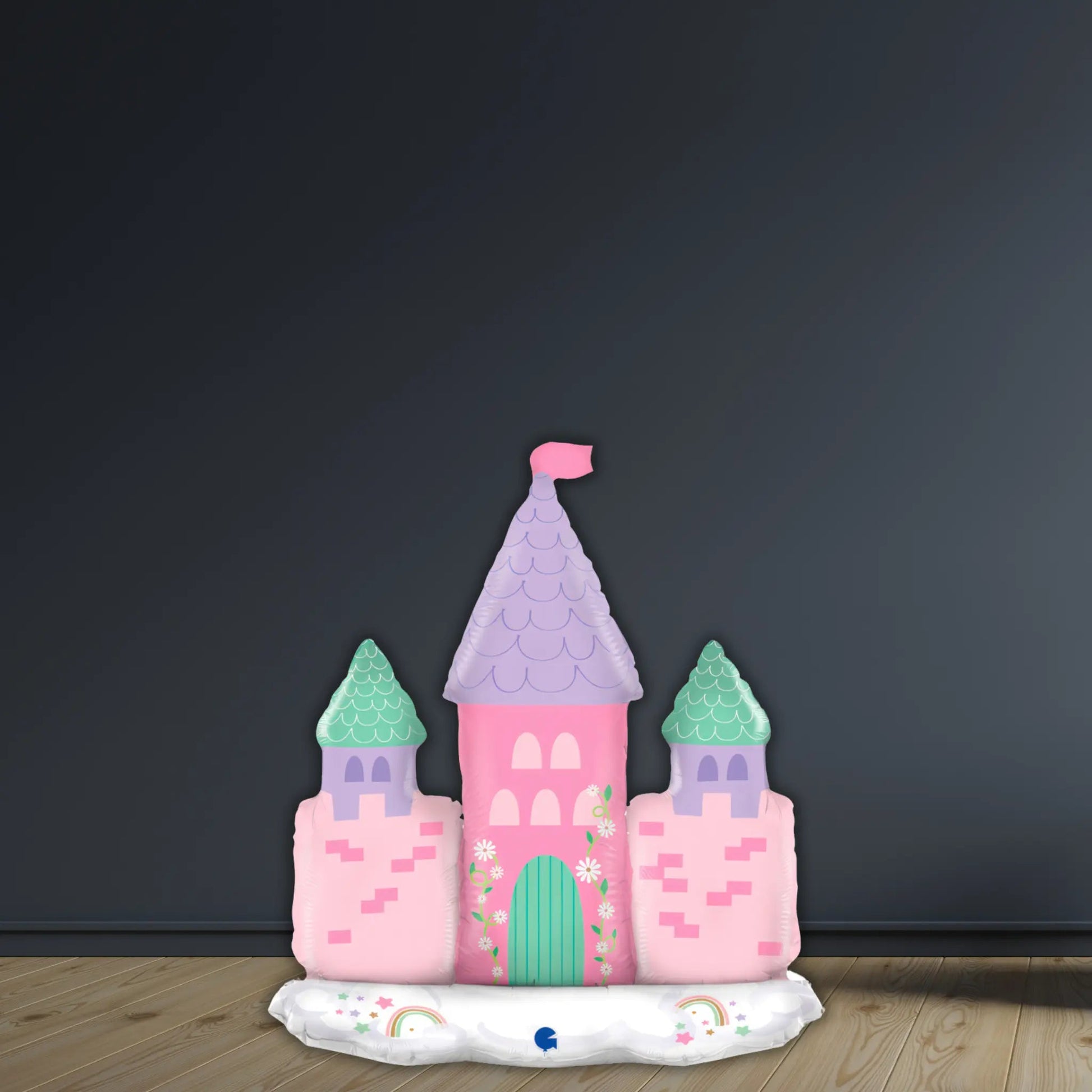 Princess Castle Air-Filled Balloon Stack – Pink & Purple Balloon Package