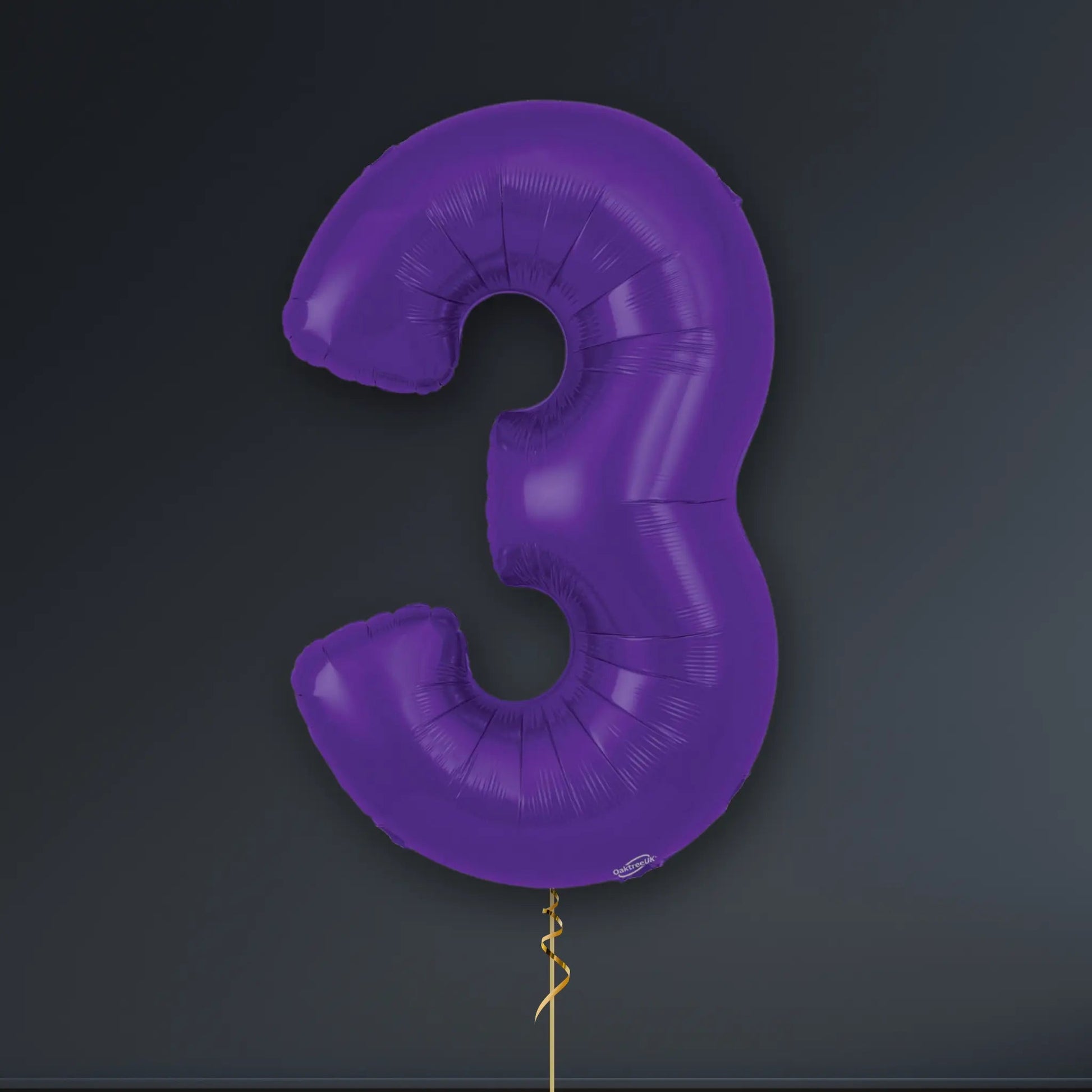 💜 Purple Foil Number Balloons – Helium-Filled! 💜