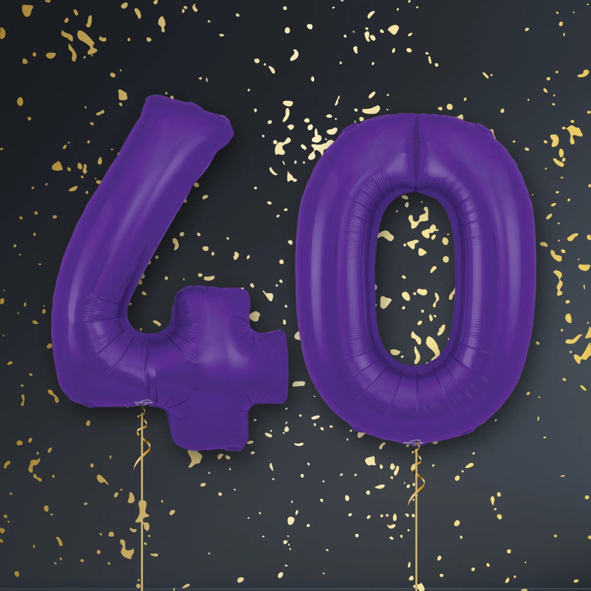 💜 Purple Foil Number Balloons – Helium-Filled! 💜