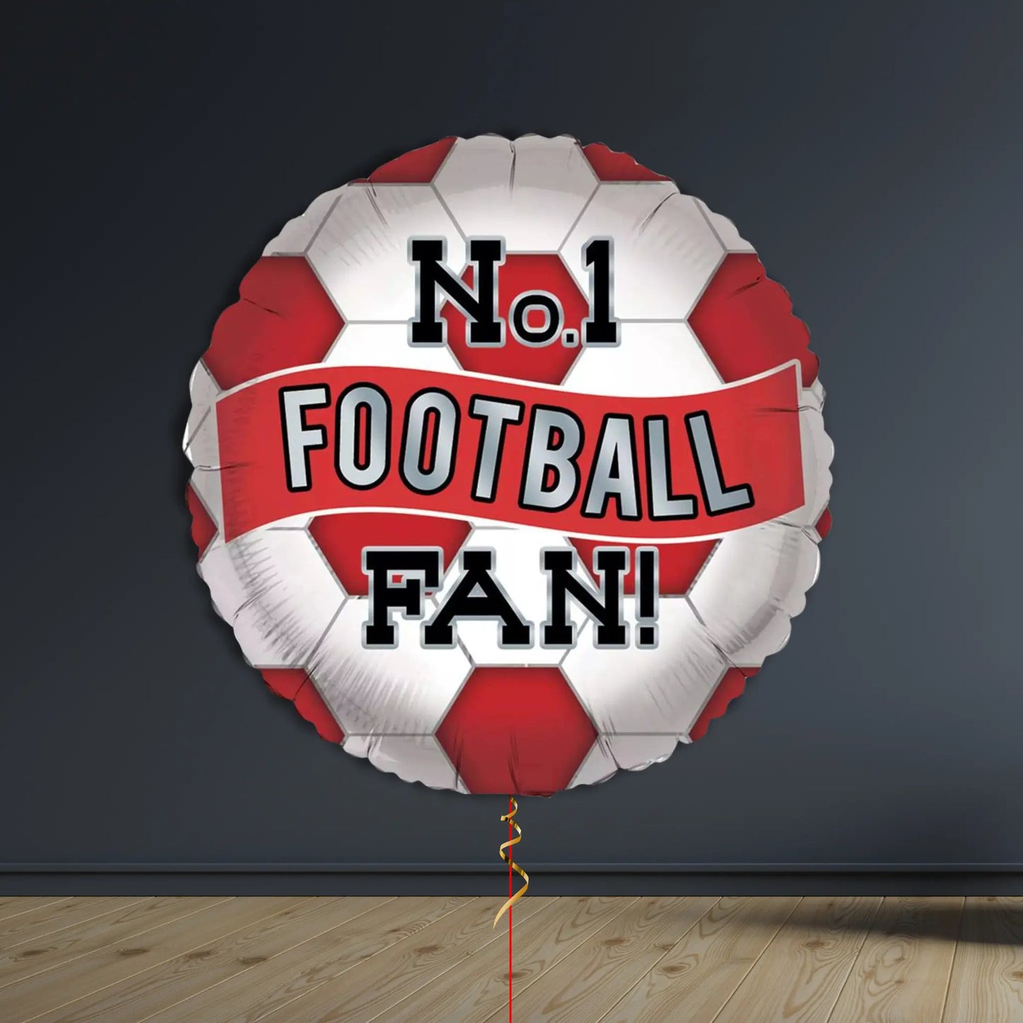 Red & White Football Balloon Package | Helium Filled | The Party Hut Cheltenham