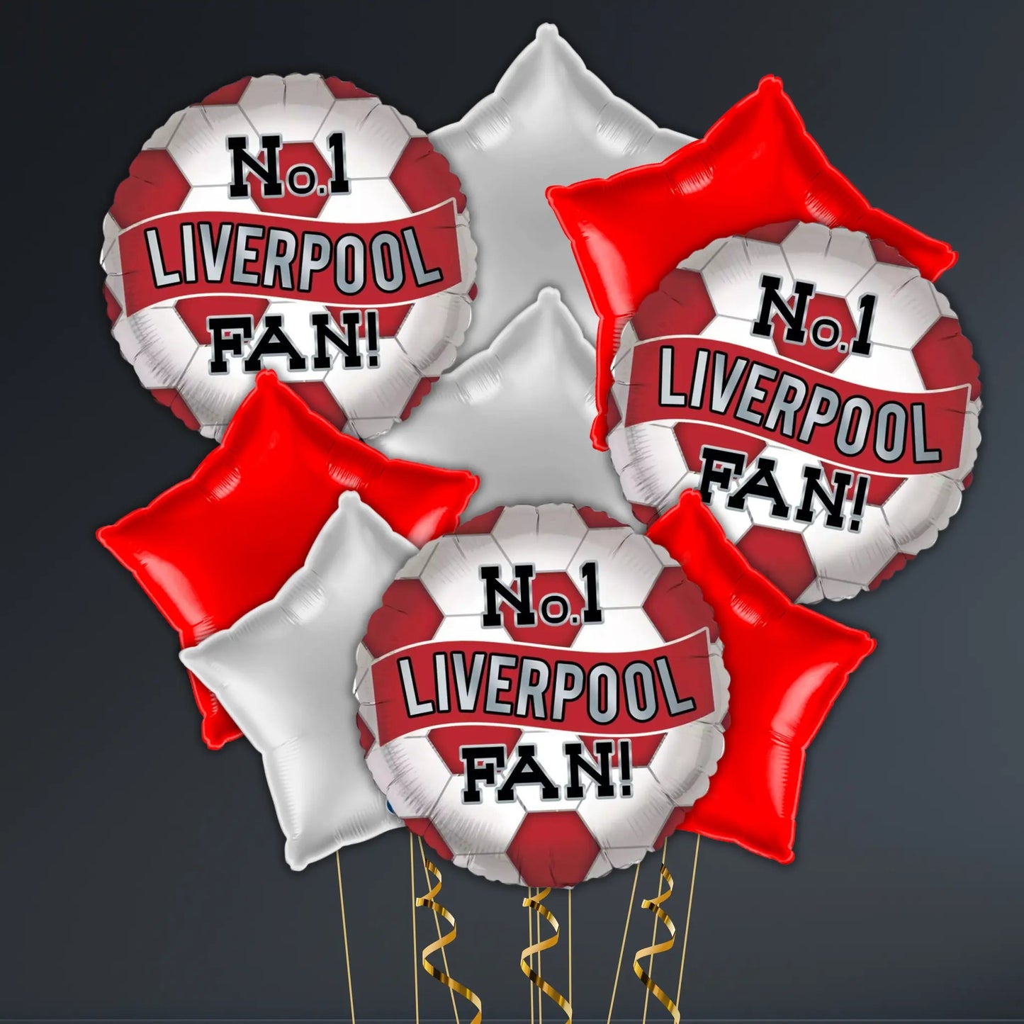 Red & White No.1 Liverpool Football Fan Balloon Package – Various Sizes | The Party Hut Cheltenham