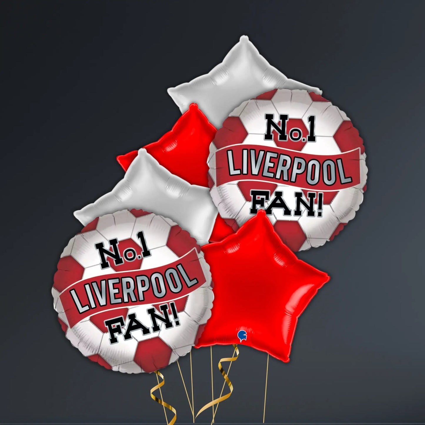 Red & White No.1 Liverpool Football Fan Balloon Package – Various Sizes | The Party Hut Cheltenham