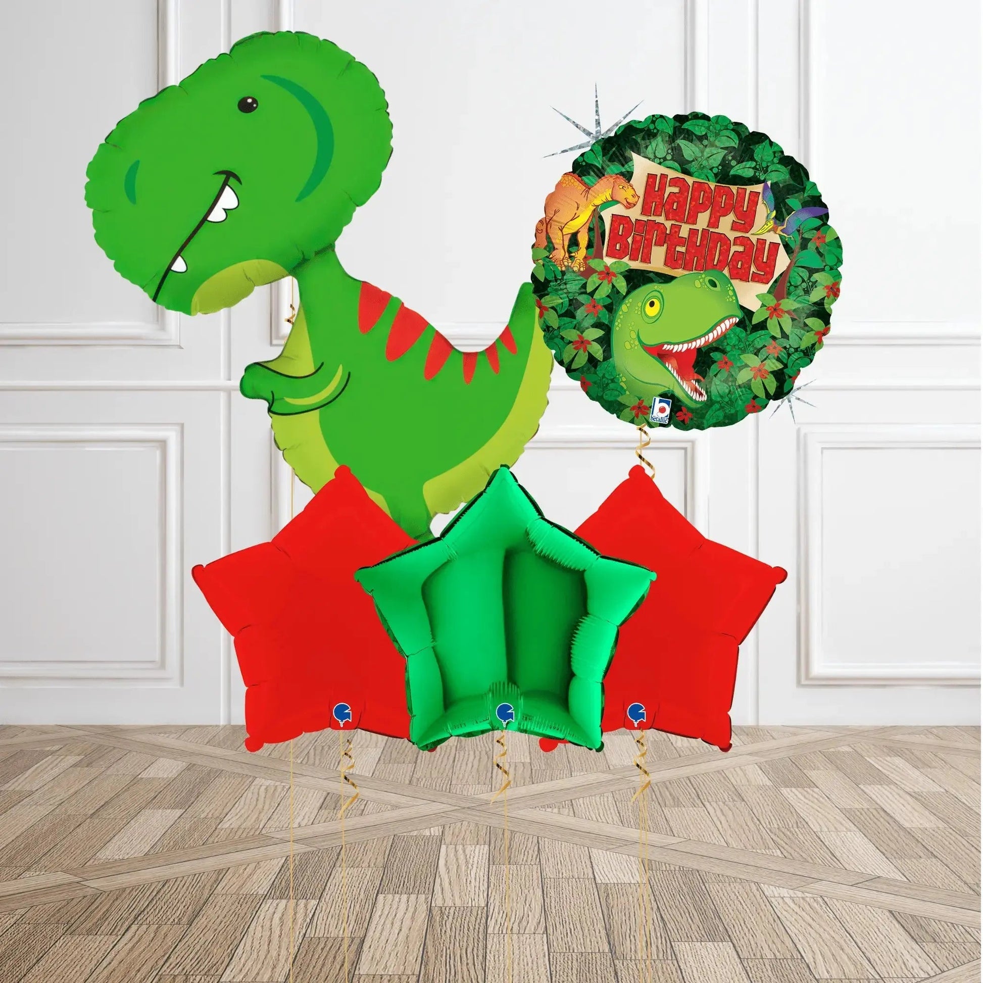 Roaring Dinosaur Birthday Balloon Bouquet
