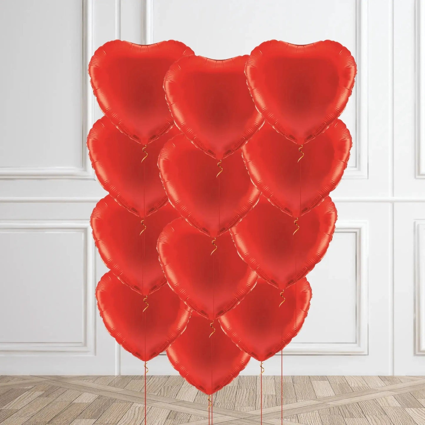 Romantic Red Heart Helium Balloon Bouquet – Perfect for Any Occasion | The Party Hut Cheltenham