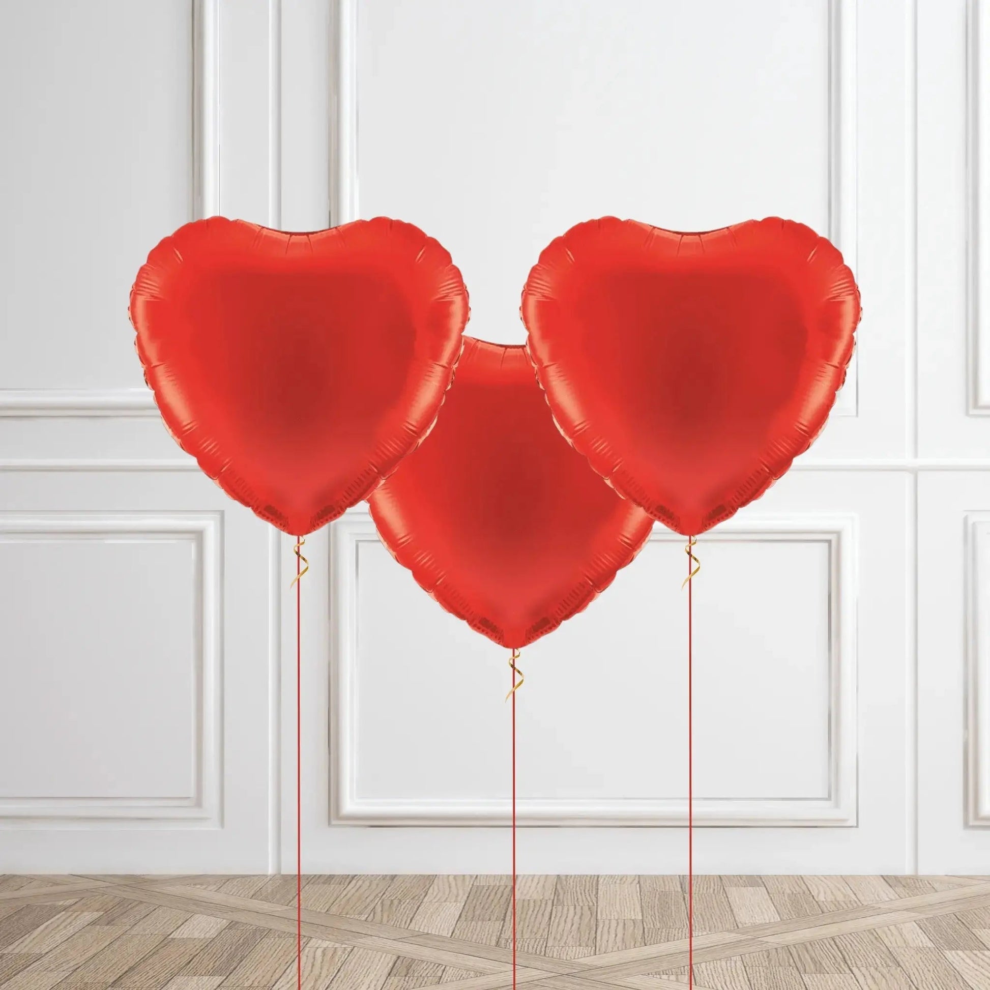 Romantic Red Heart Helium Balloon Bouquet – Perfect for Any Occasion