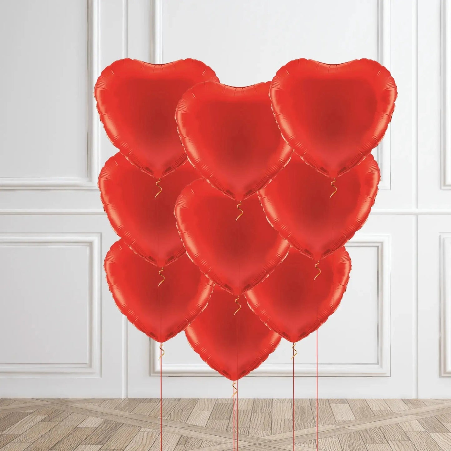 Romantic Red Heart Helium Balloon Bouquet – Perfect for Any Occasion | The Party Hut Cheltenham