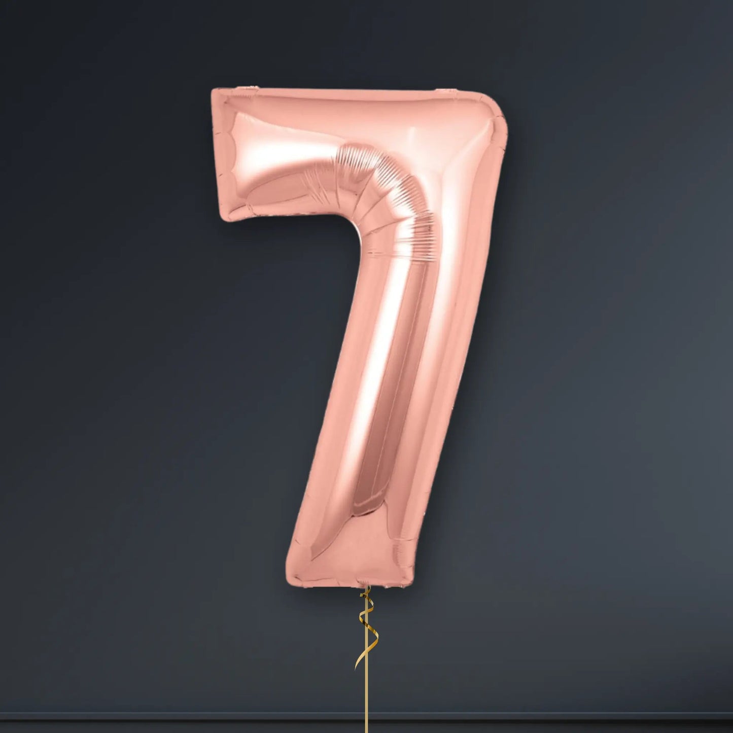 Rose Gold Number Balloons - 34", With Helium | The Party Hut Cheltenham